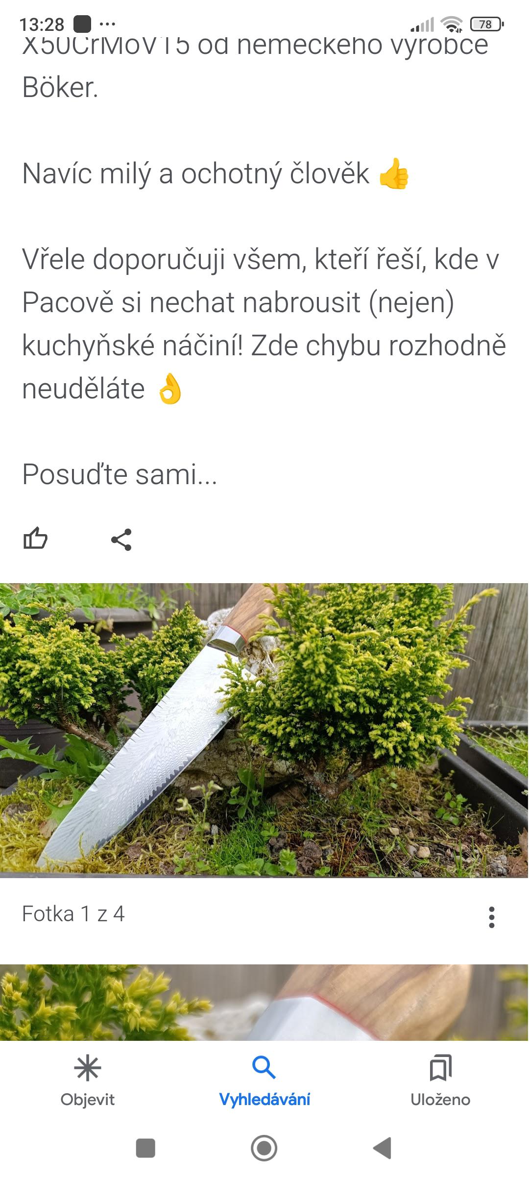 Jaroslav Humeš profesionální broušení nožů a nůžek foto 5