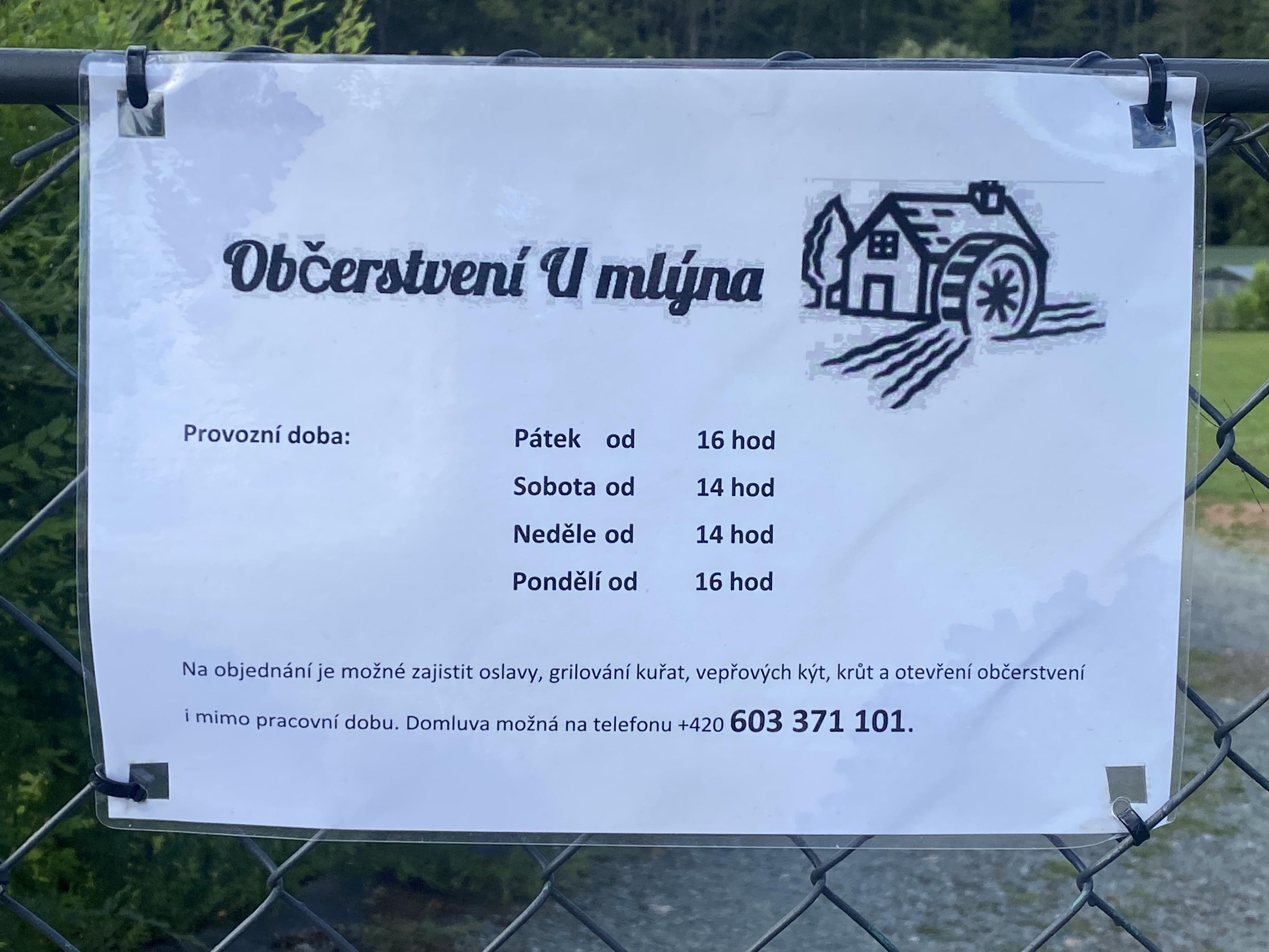 Občerstvení U Mlýna foto 2