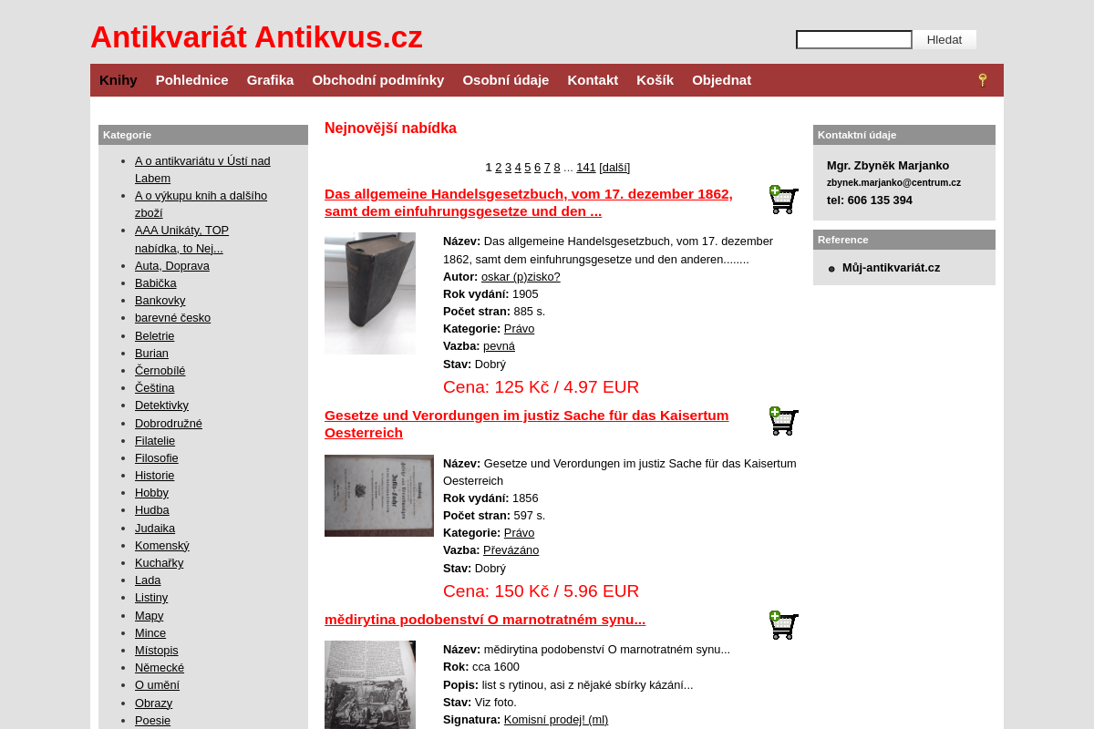 Antikvariát Zbyněk Marjanko