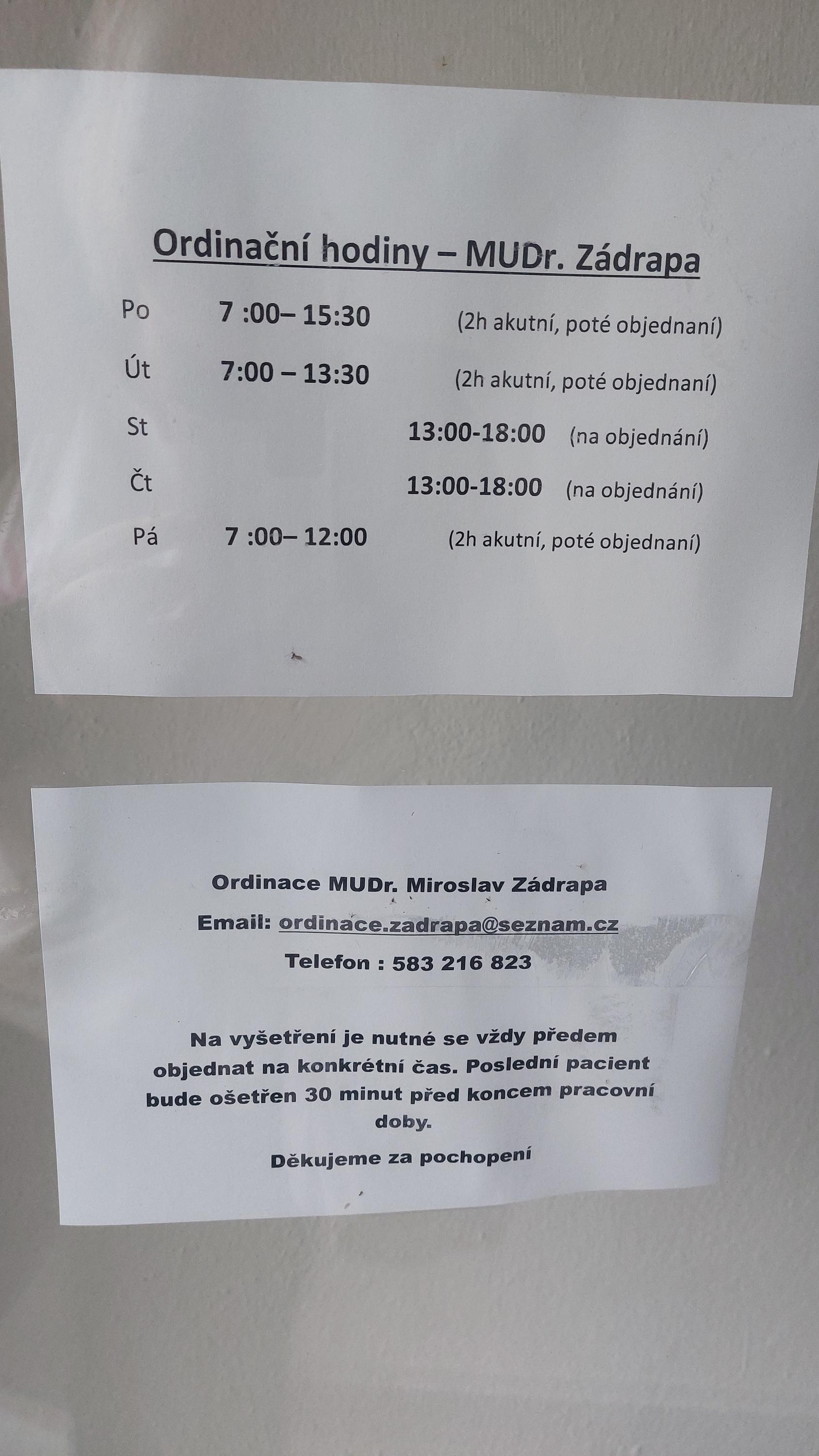 Praktický lékař pro dospělé a dorost MUDr. Marie Trnečková foto 2