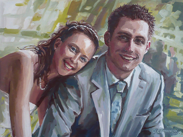 Olga Cermanová - malba portrétů na zakázku foto 3