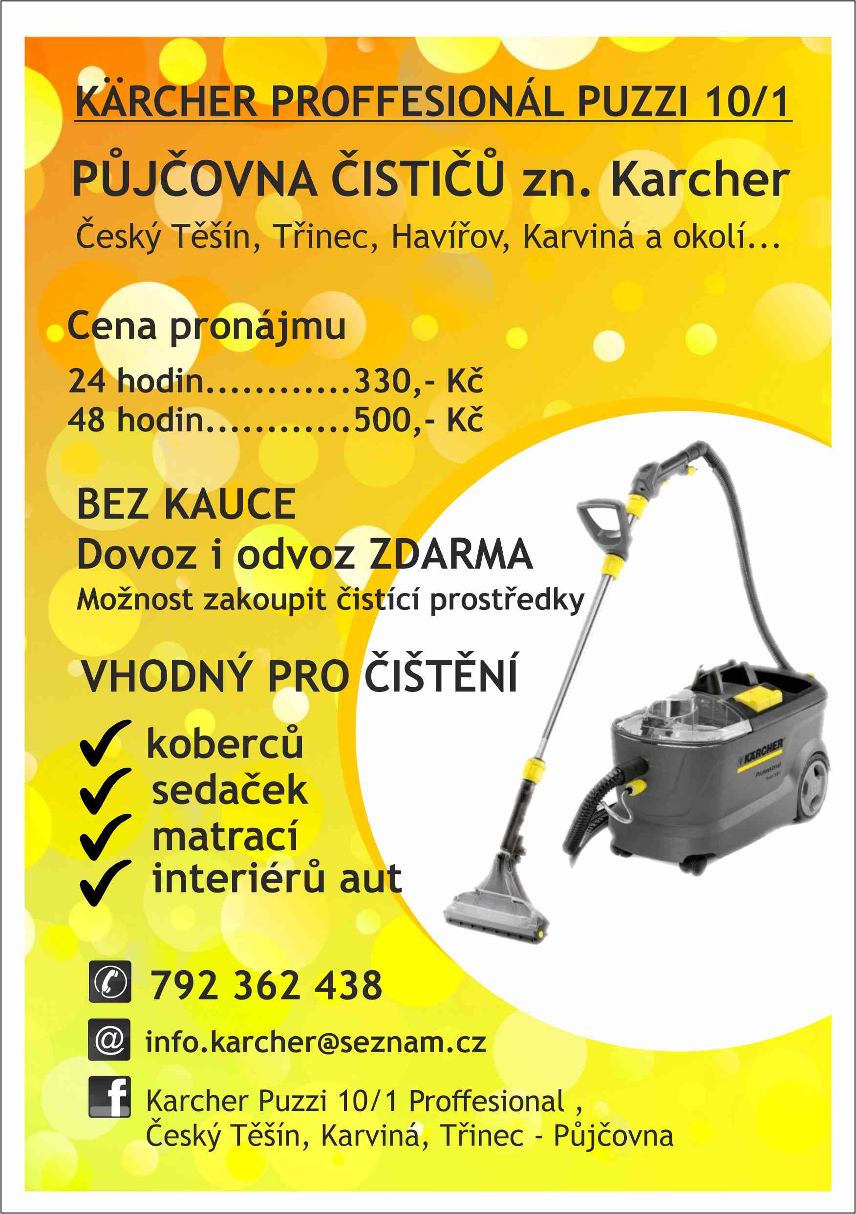 Karcher puzzi 10/1 - Půjčovna čistících strojů Karcher foto 2