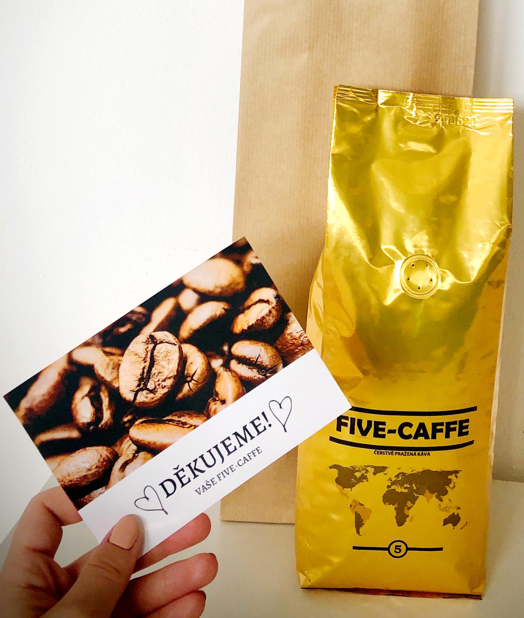 FIVE-CAFFE Čerstvě pražená zrnková Arabica foto 4