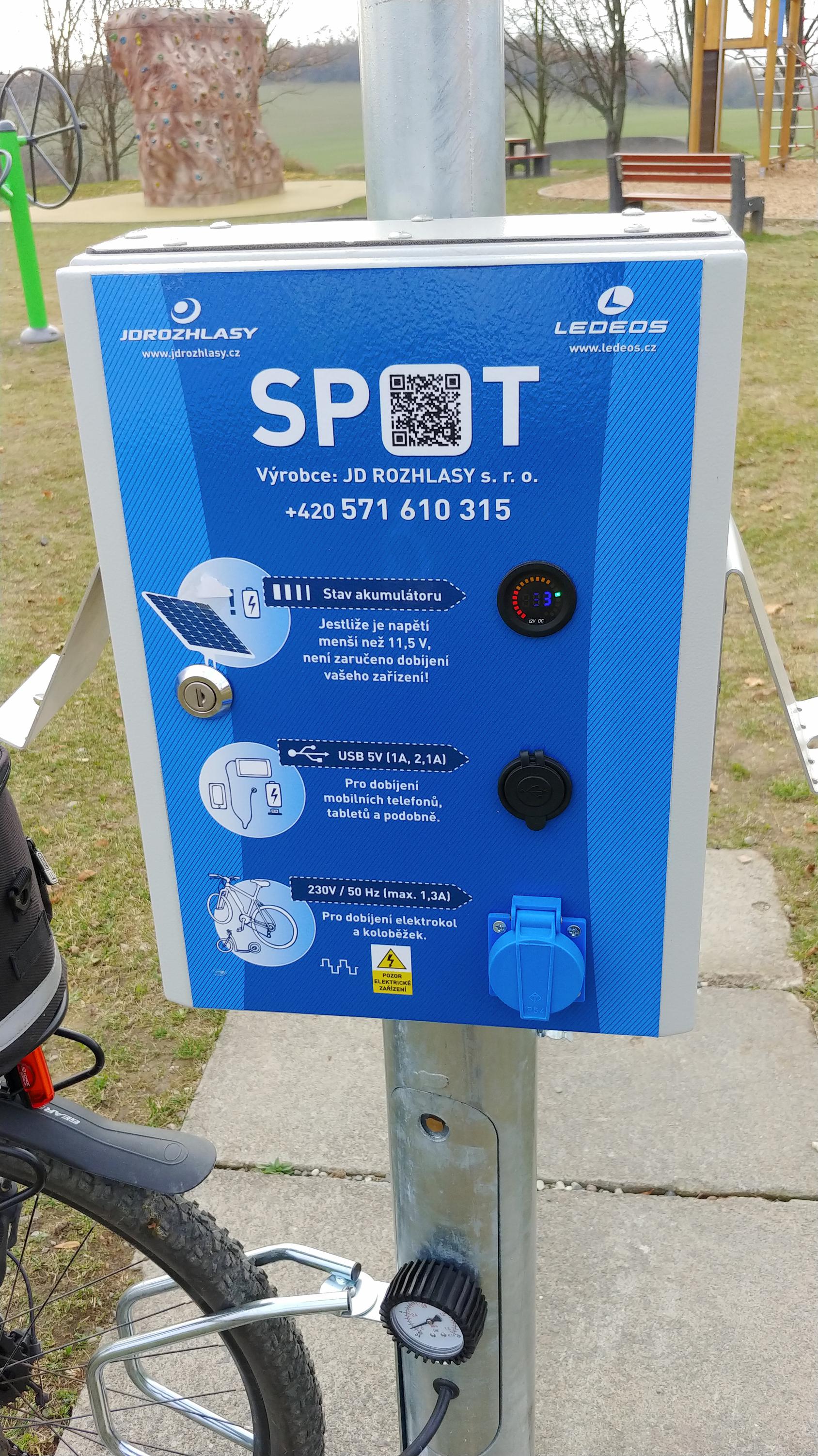 Nabíjecí stanice pro elektrokola Hošťálkovice foto 2