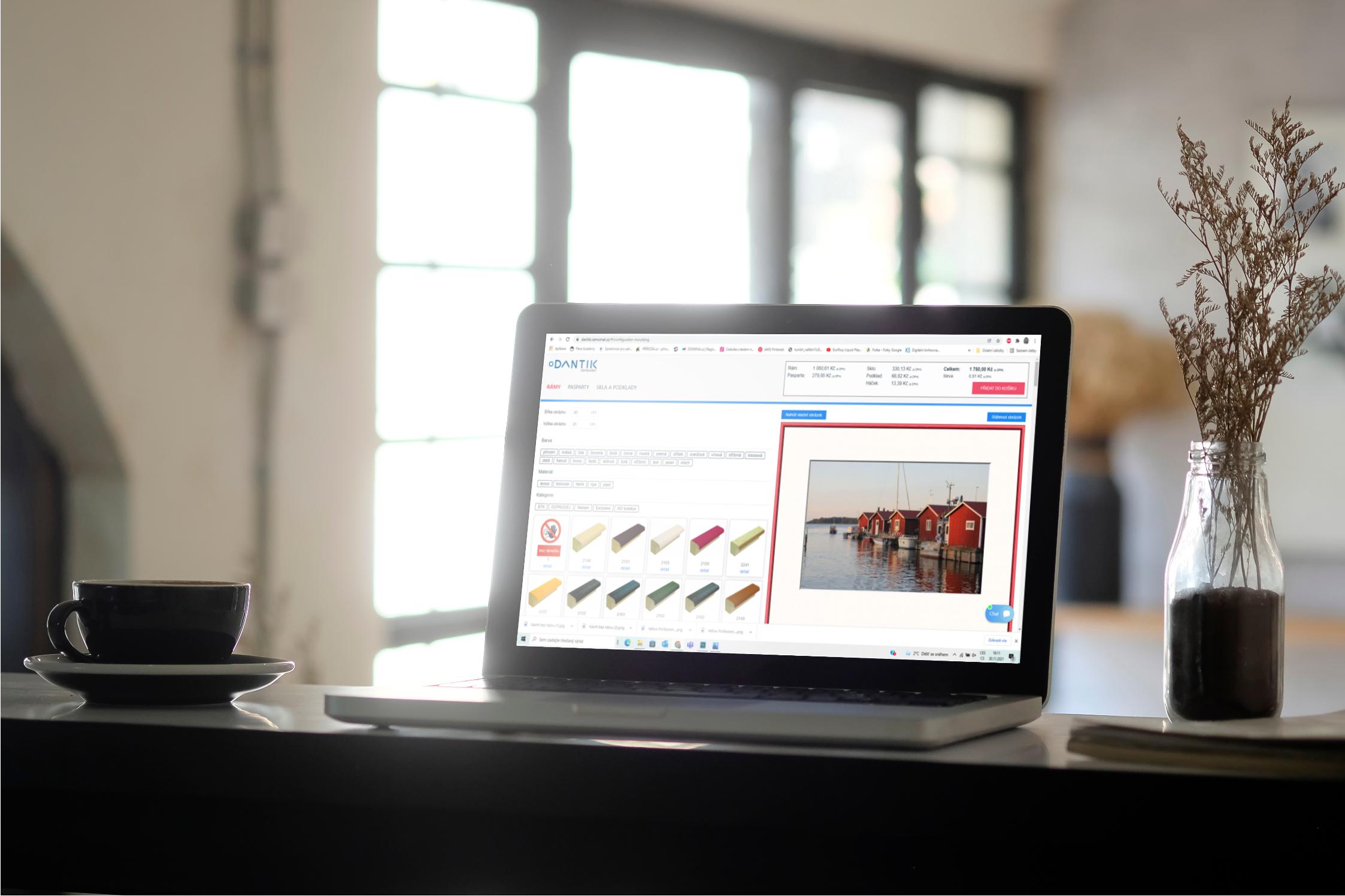 Online zakázkové rámování