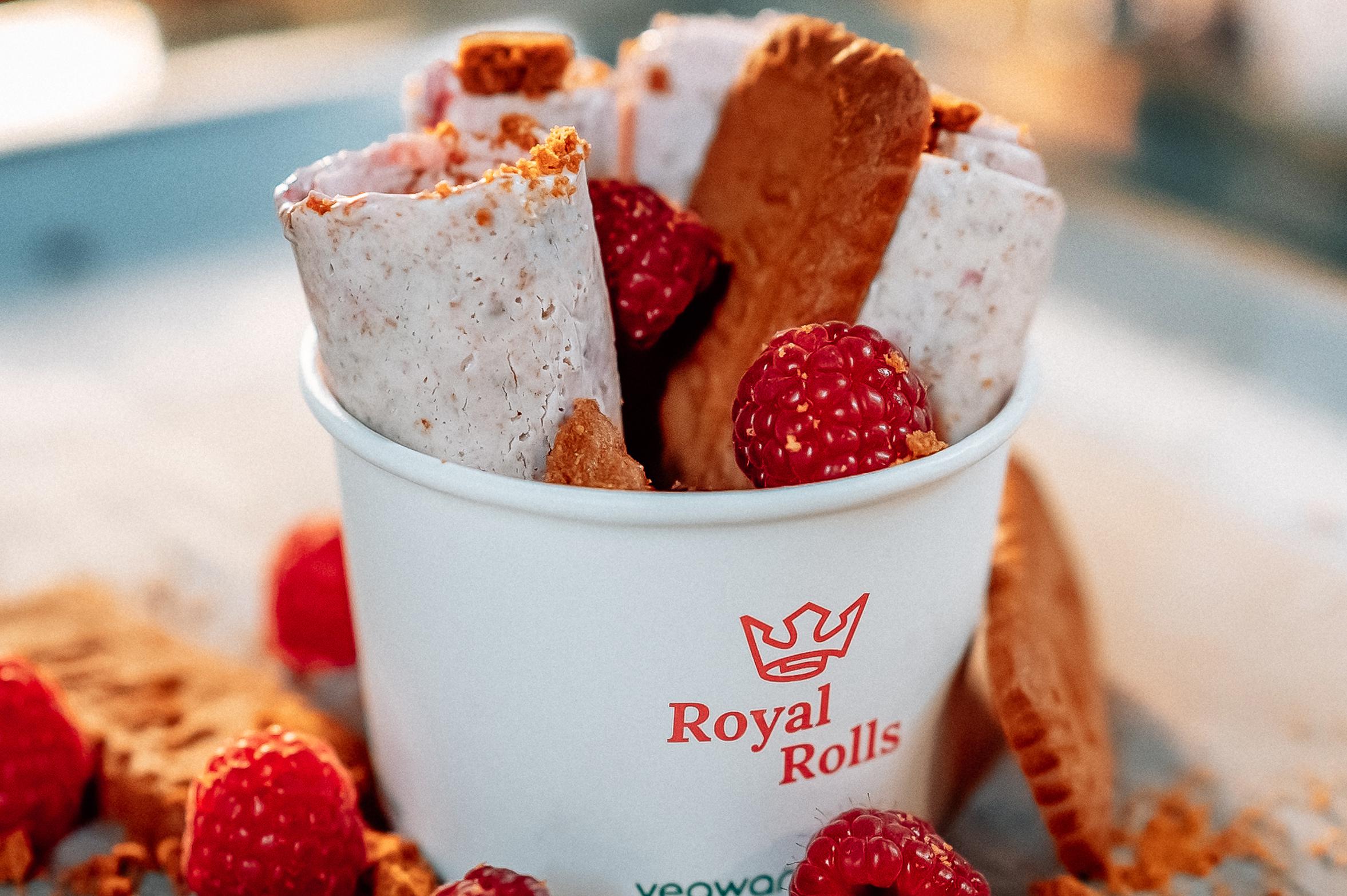 Rolovaná zmrzlina Royal Rolls