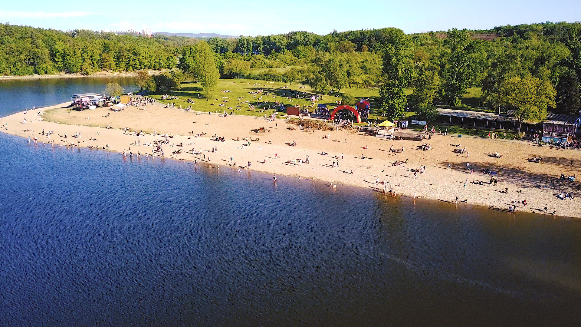 Koupaliště přehrada Hostivař foto 3