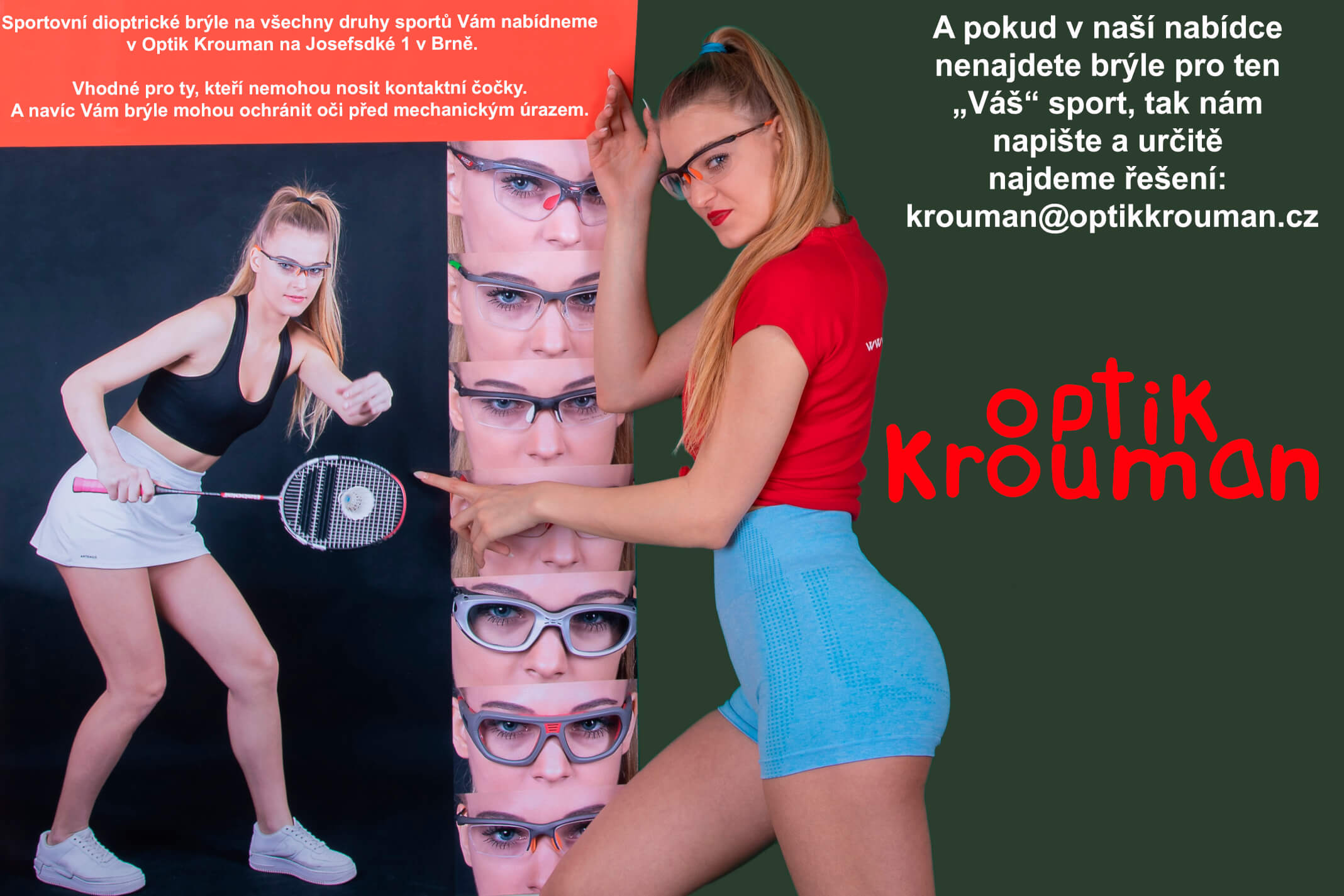 Dioptrické sportovní brýle na všechny druhy sportů