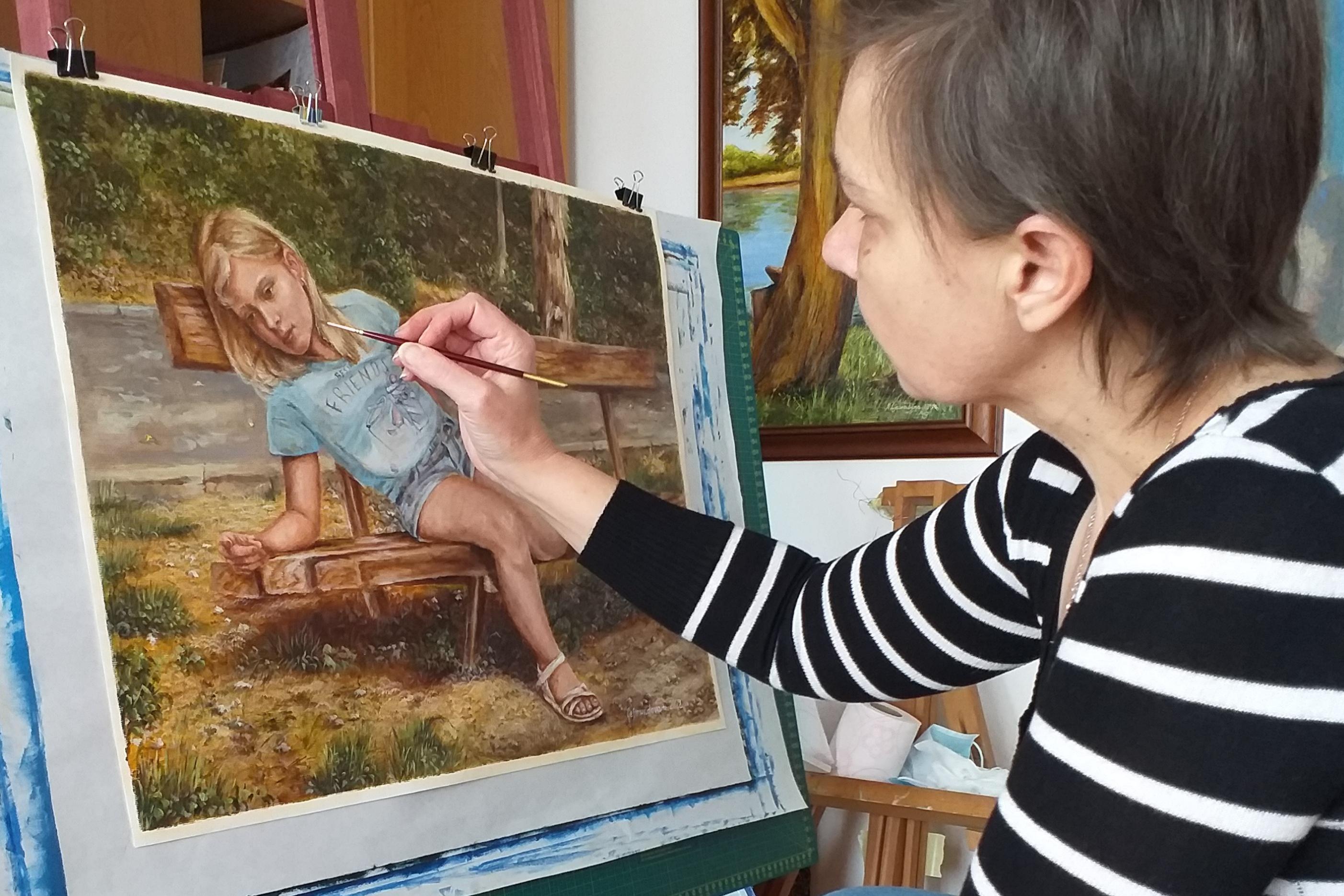 Malířka Nadezhda Gellmundova