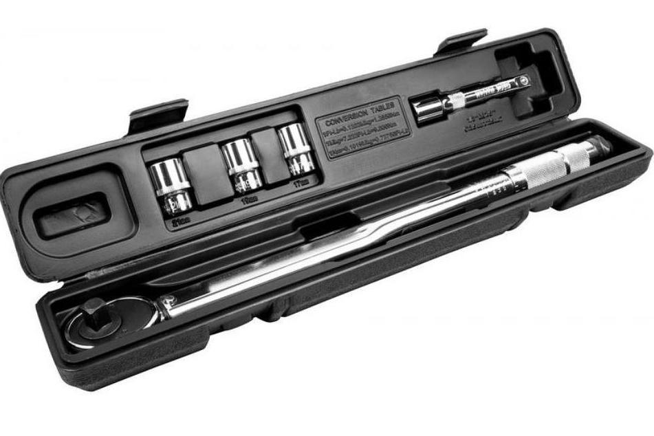 Momentový klíč na kola 28-210 Nm 1/2 ráčna v sadě