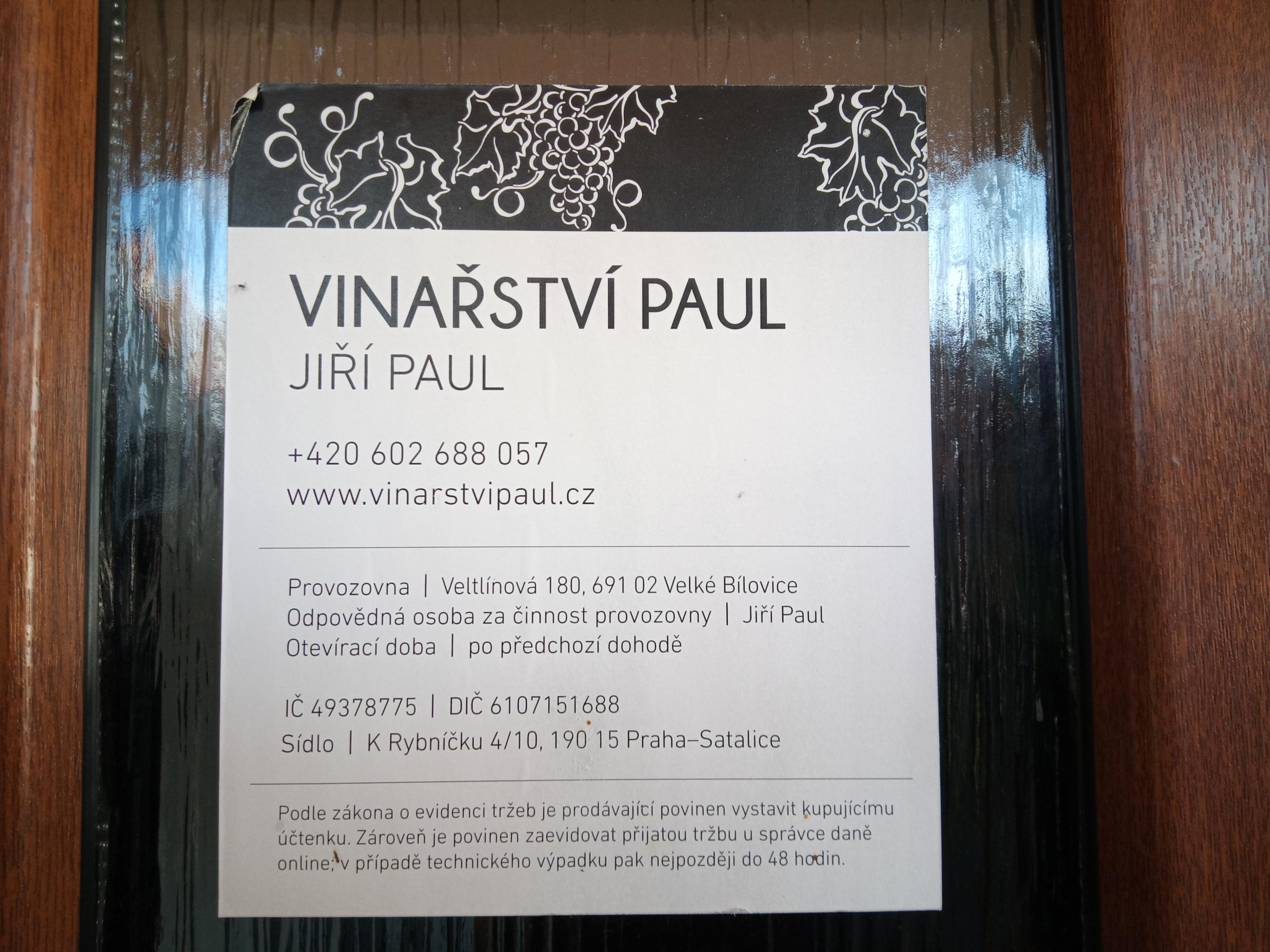 Vinný sklep vinařství Paul foto 6