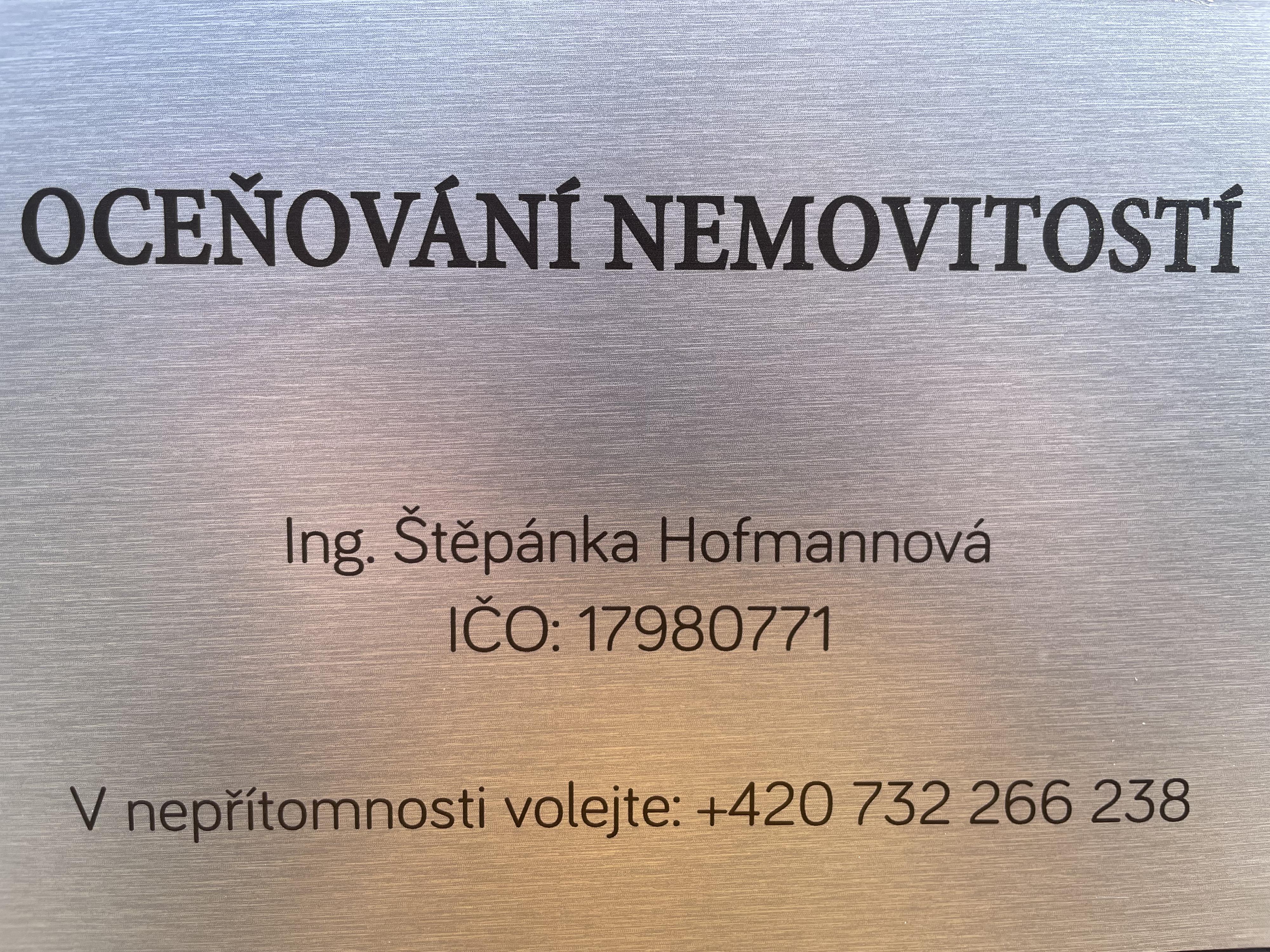 Odhad nemovitostí Ing. Štěpánka Hofmannová foto 2