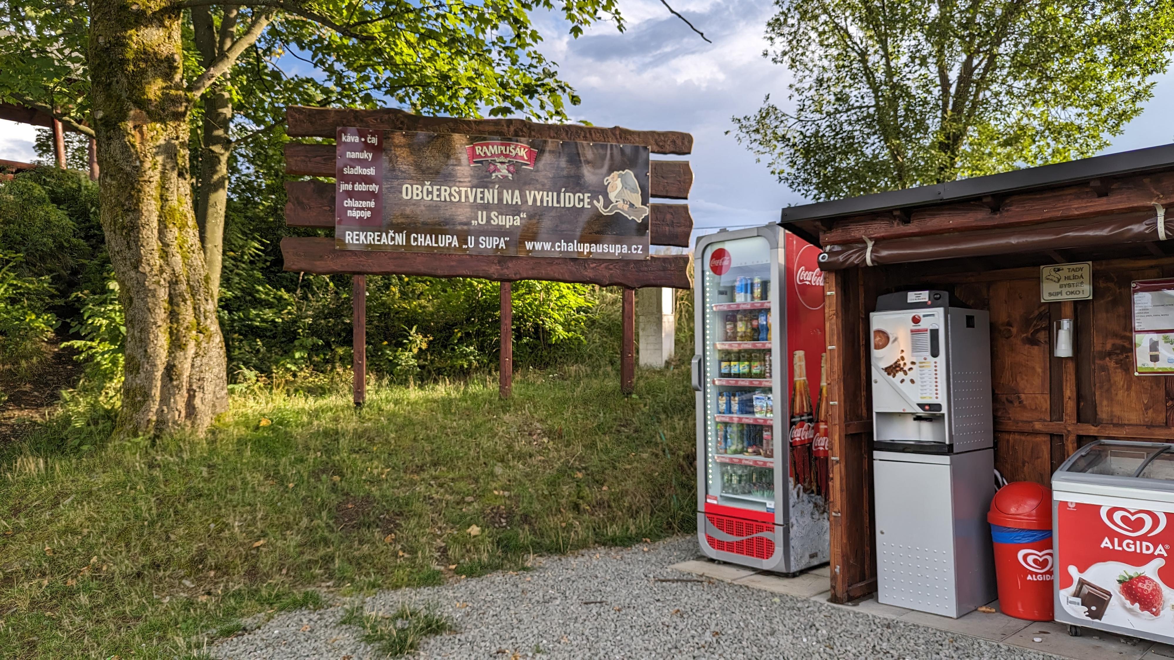 Občerstvení na vyhlídce U Supa