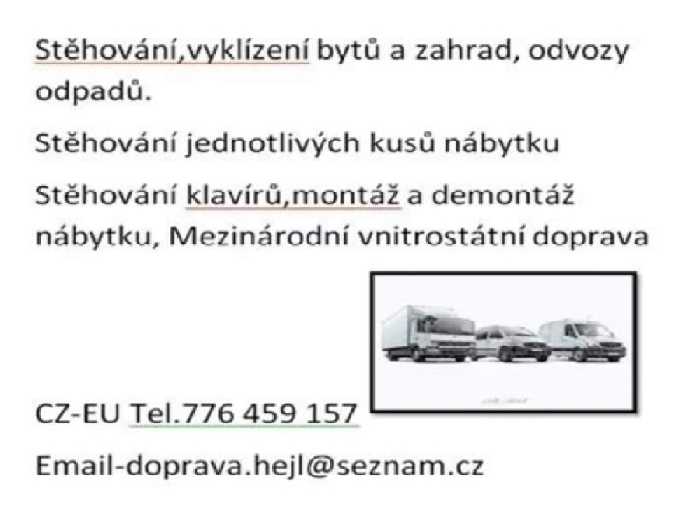 Stěhování vyklízení bytů Hejl foto 2