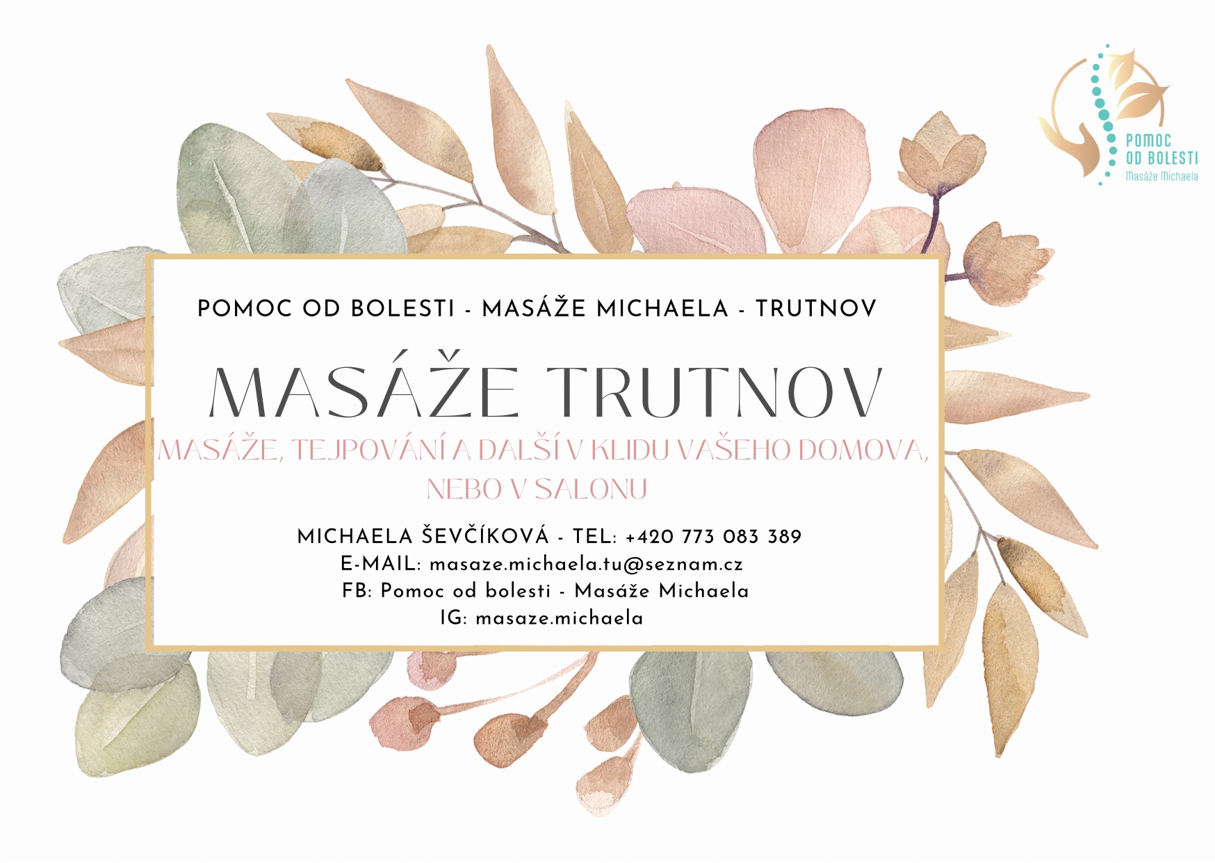 Pomoc od bolesti - Masáže Michaela foto 1