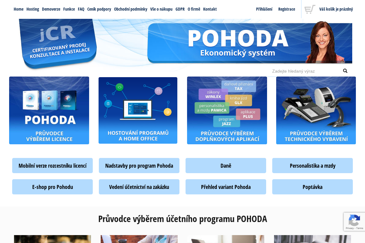 JCR - účetní systémy Pohoda