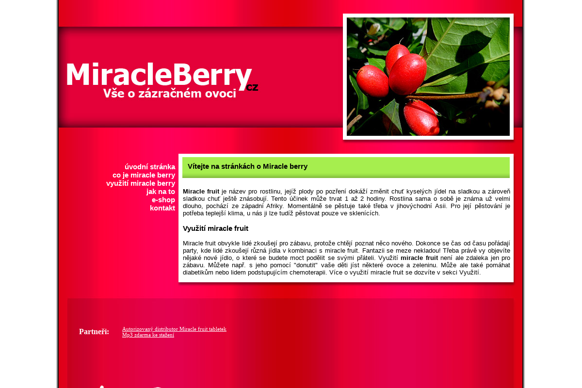 MiracleBerry.cz - Vše o zázračném ovoci