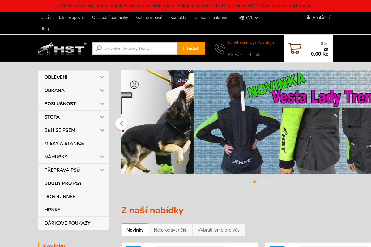 HST - Vše pro sportovní kynologii