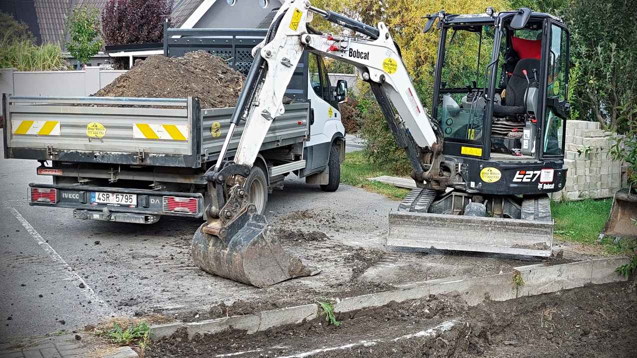 Vytvoření příjezdové cesty