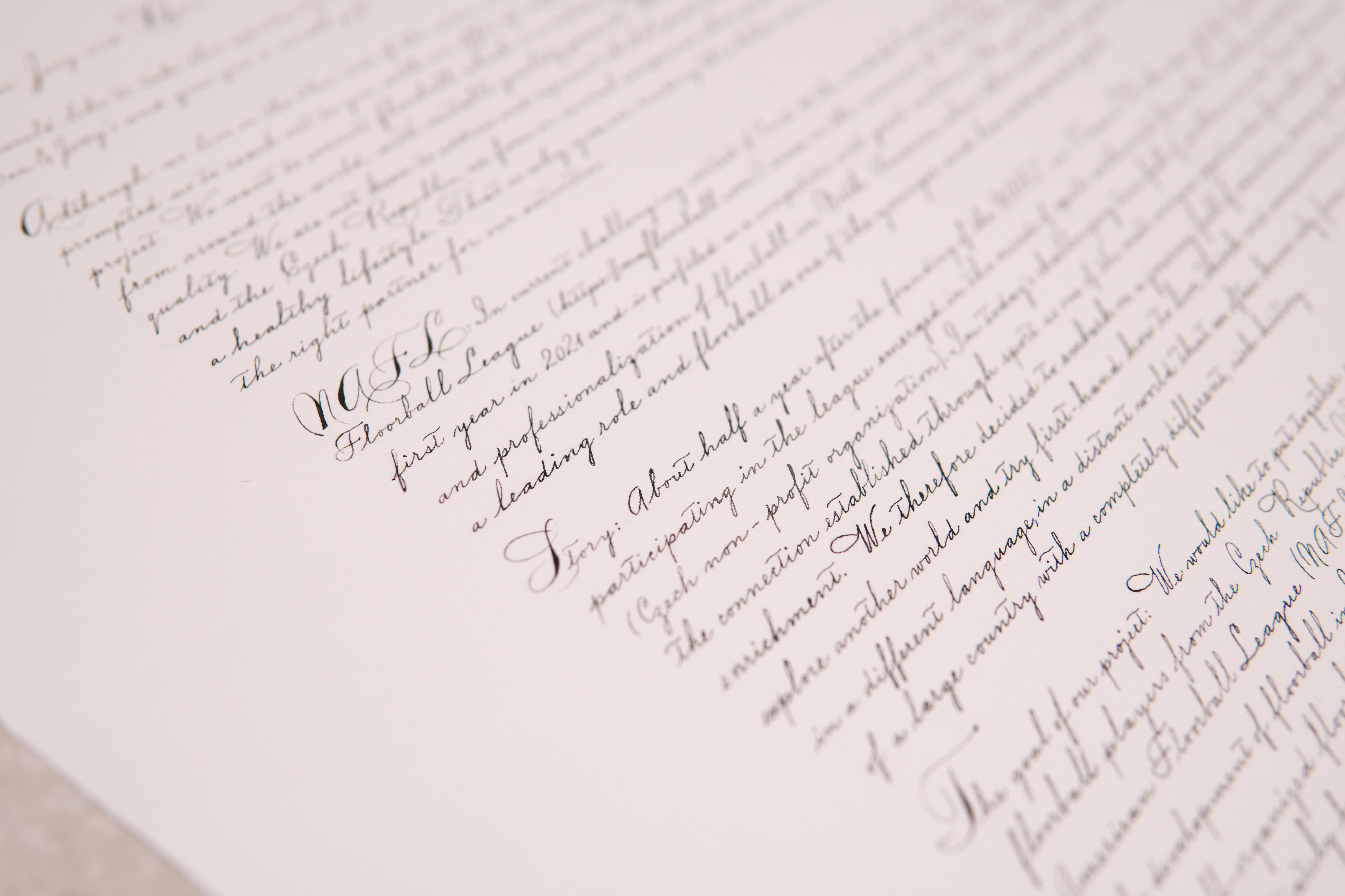 Kaligrafie Anežka Peroutka foto 4