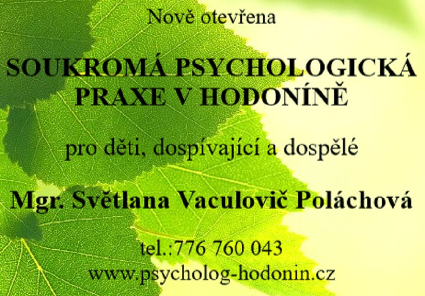PSYCHOLOG HODONÍN - Mgr. Světlana Vaculovič Poláchová foto 1