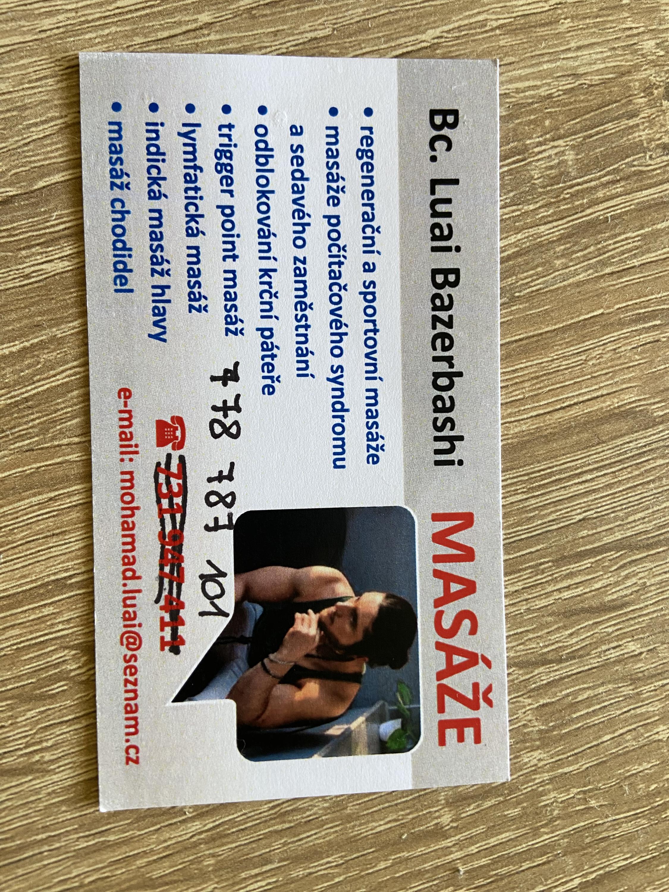Mobilní masér Bc.Luai Bazerbashi foto 2