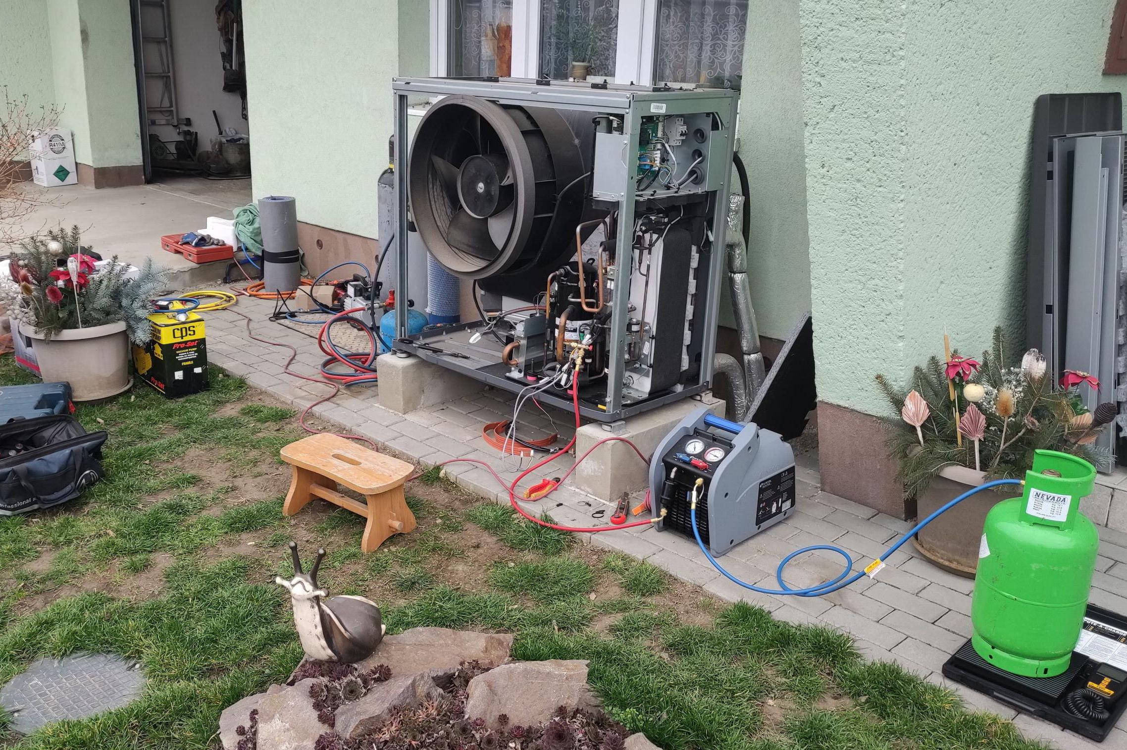 Servis tepelných čerpadel opravy, sevisní spuštění