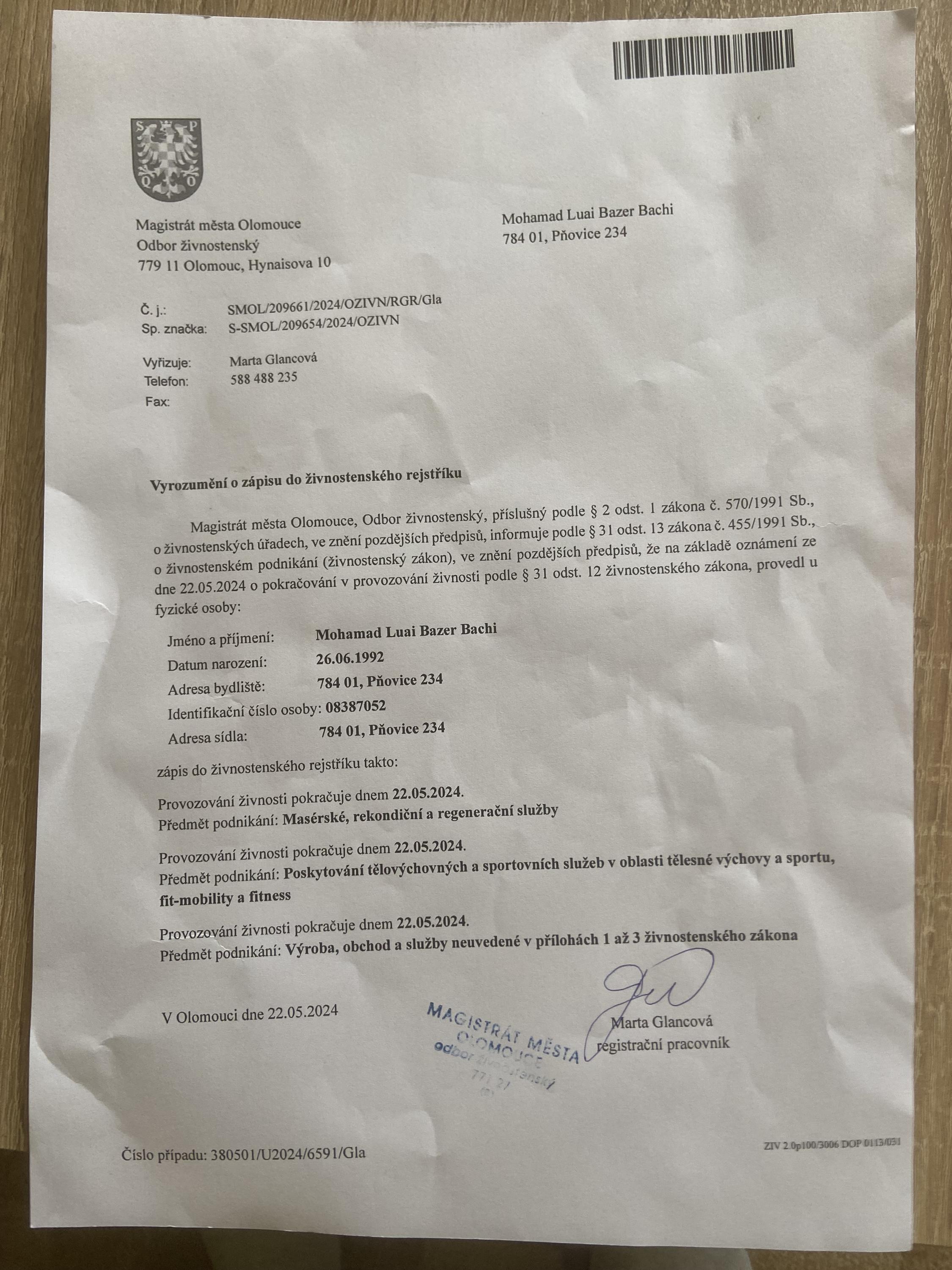 Mobilní masér Bc.Luai Bazerbashi foto 4