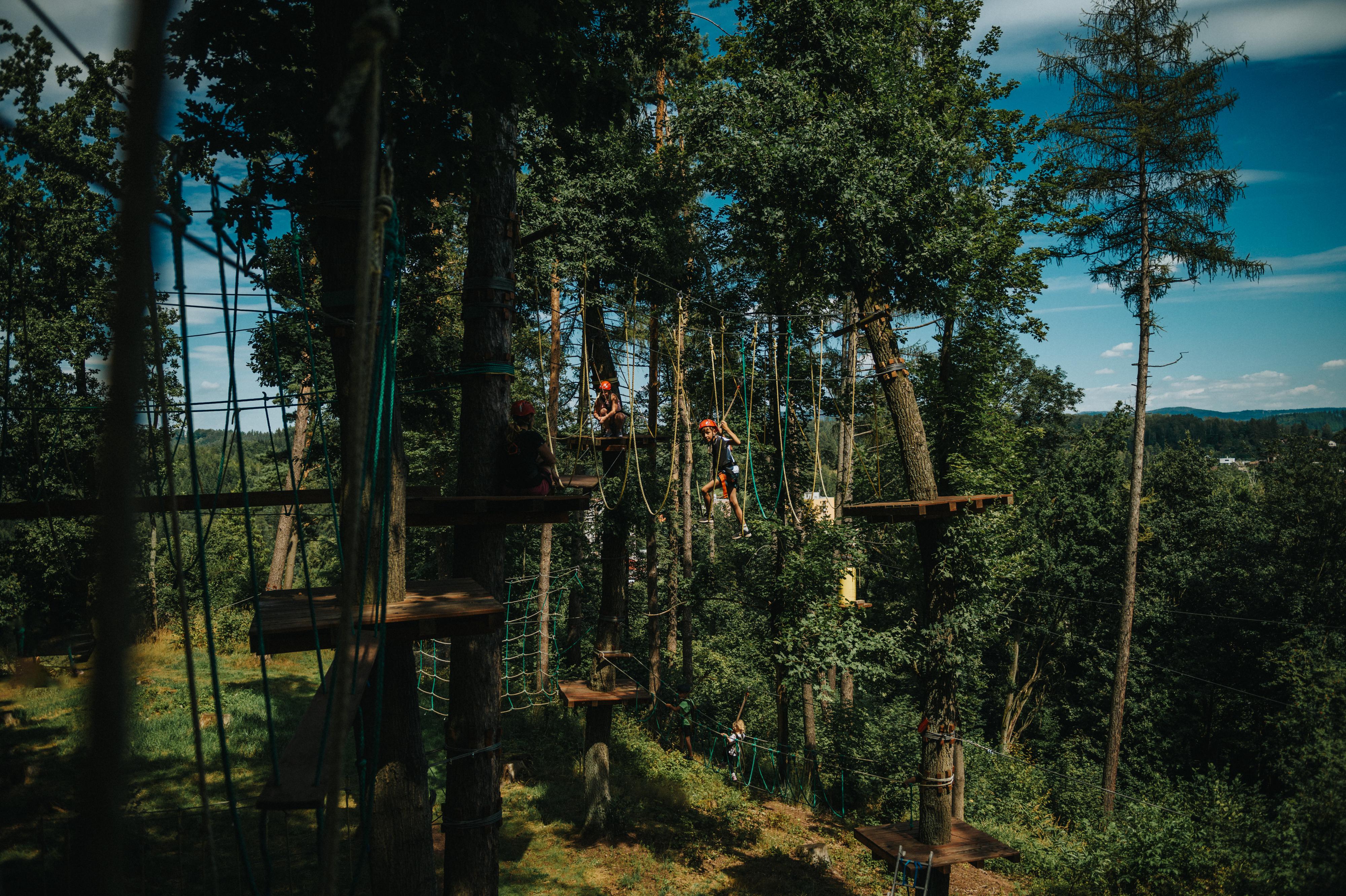 Hopstráda lanový park Náchod foto 5