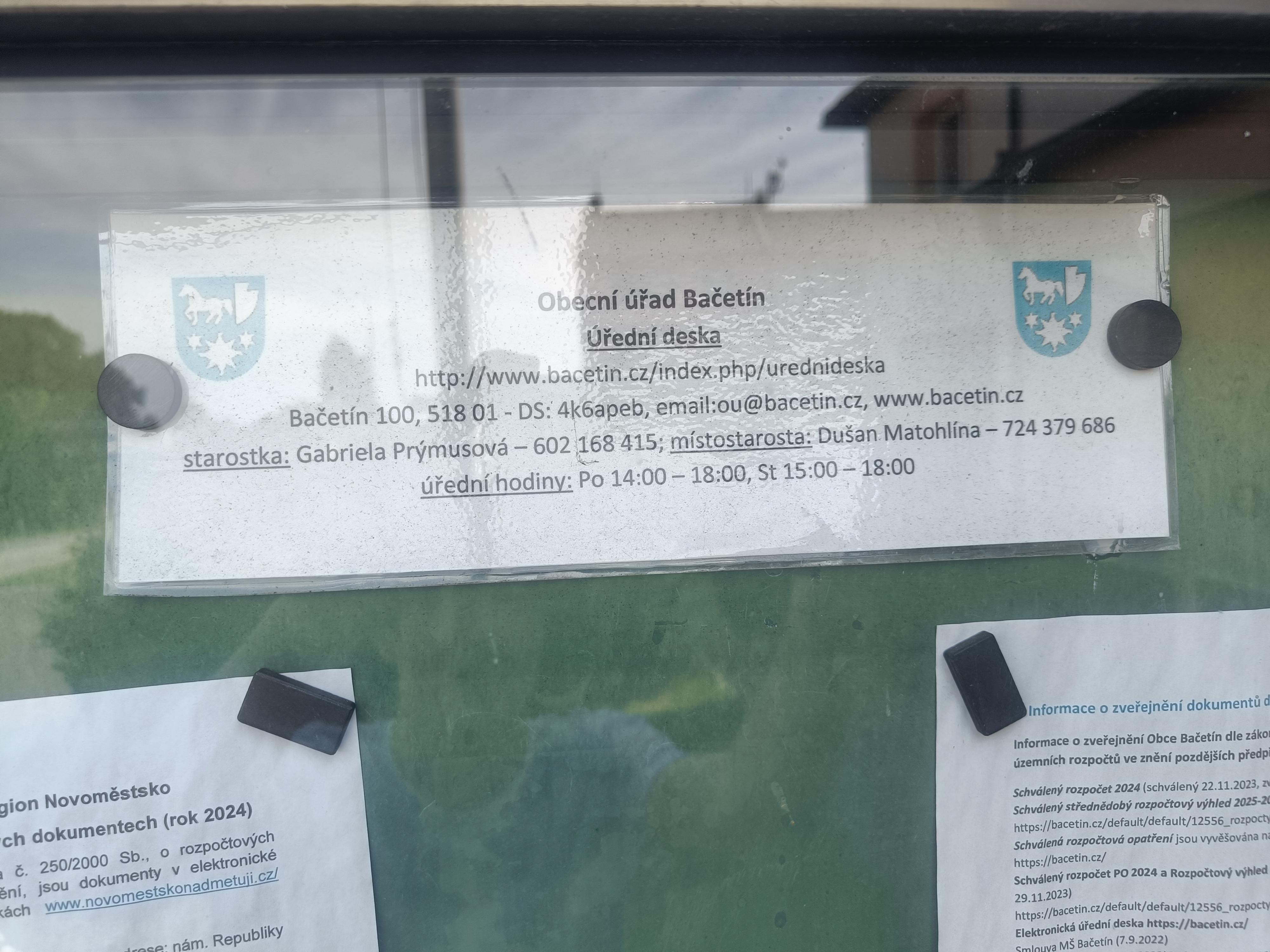 Bačetín - obecní úřad foto 5