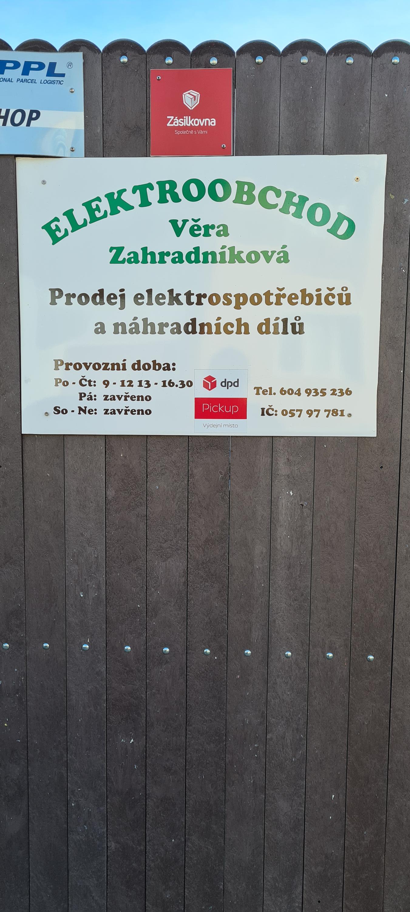 ELEKTRO OBCHOD Věra Zahradníková foto 3