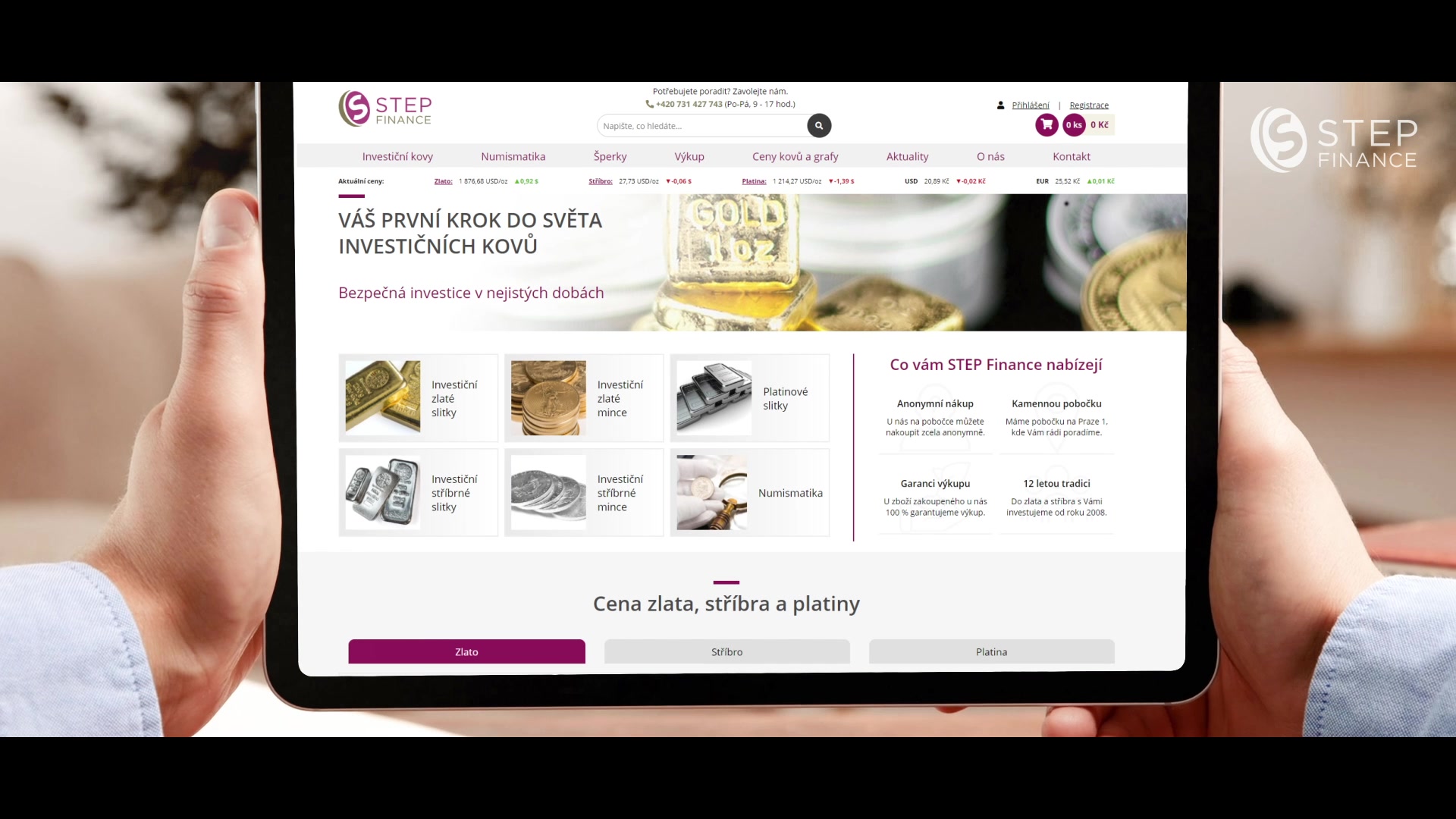 STEP Finance, a.s. - Investiční zlato a stříbro foto 2 (náhled videa)
