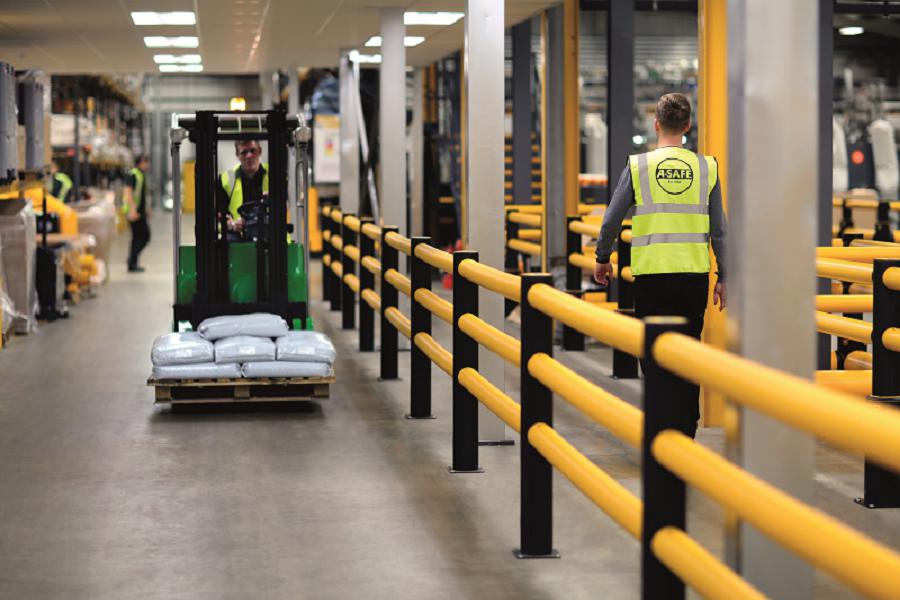 Bezpečnostní zábrany pro ochranu regálů