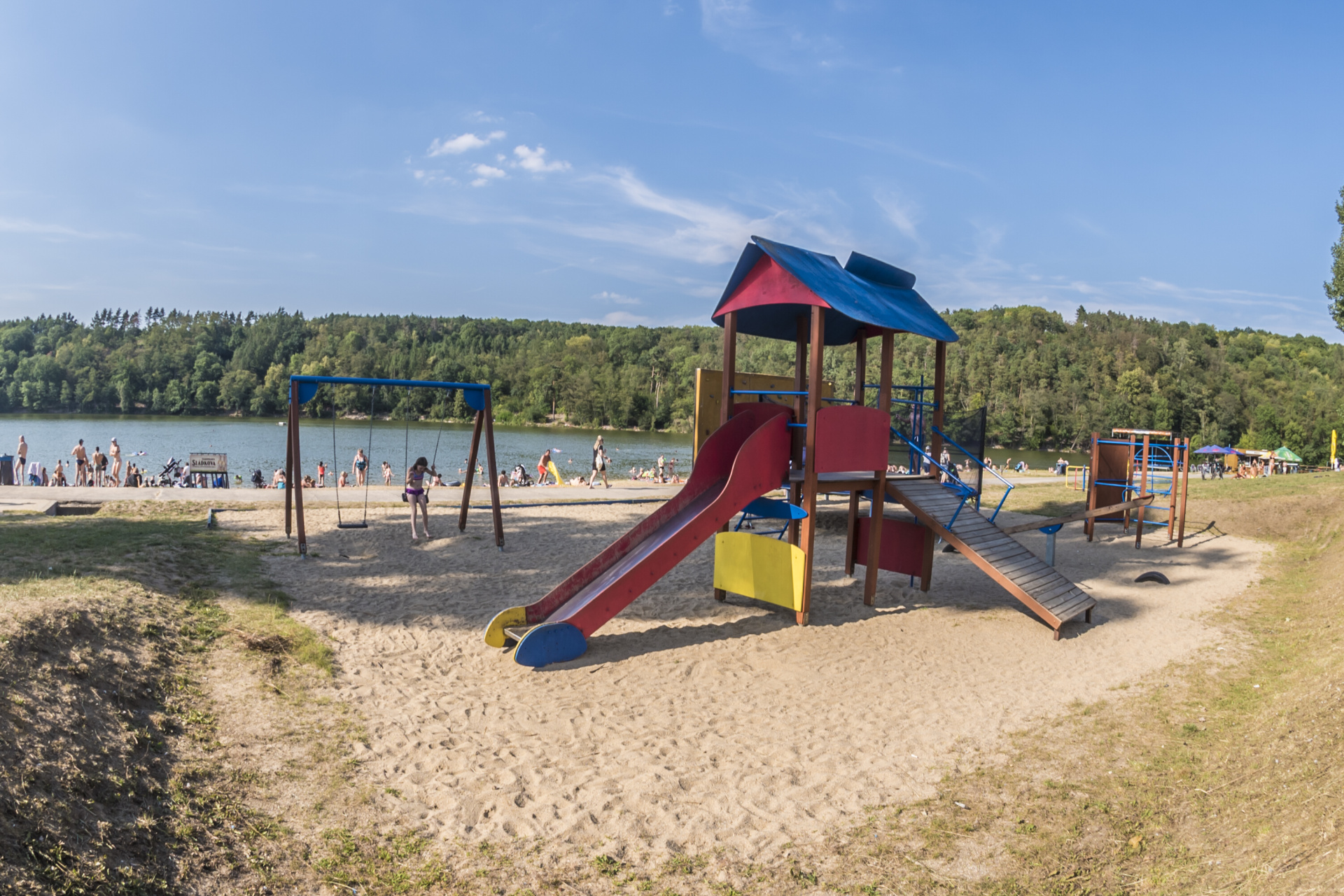 Koupaliště přehrada Hostivař foto 4
