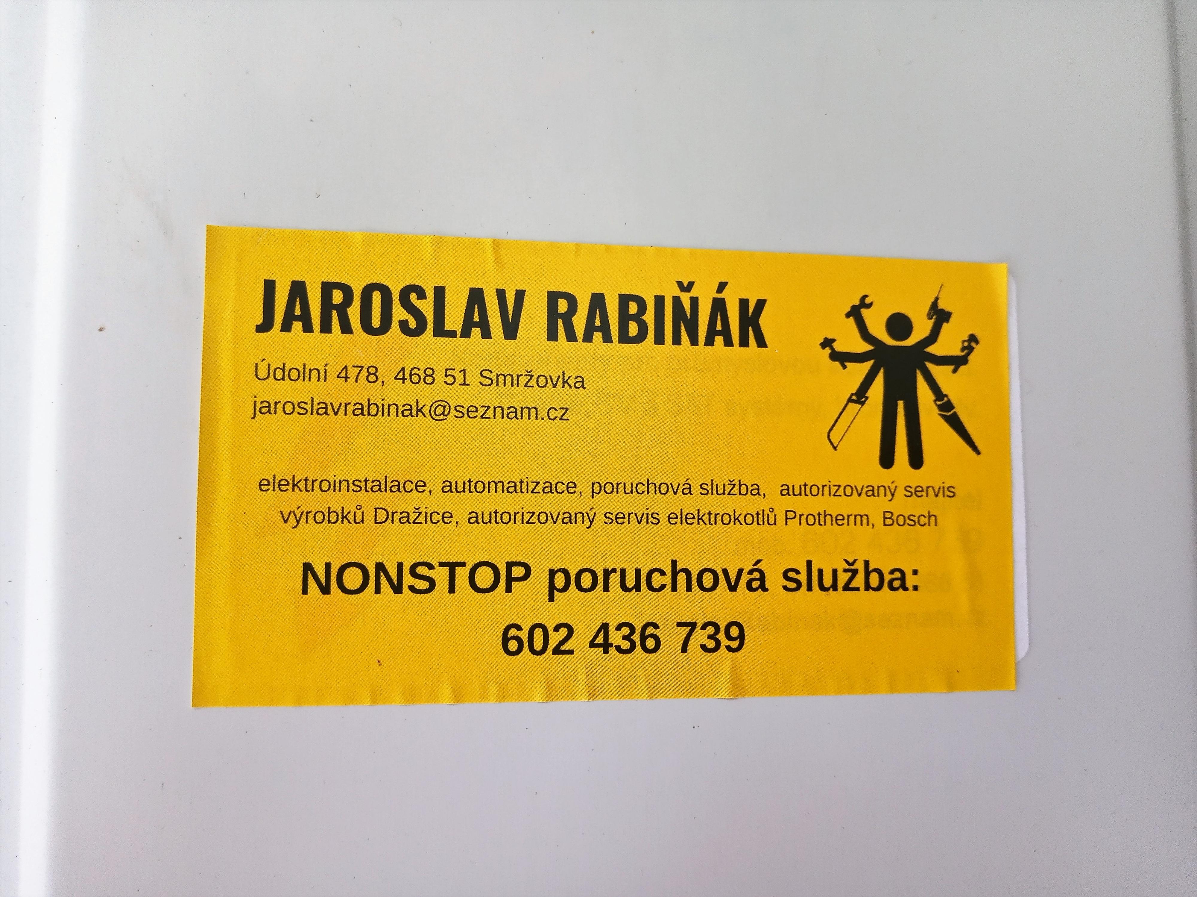Elektroinstalace a opravy Jaroslav Rabiňák foto 2
