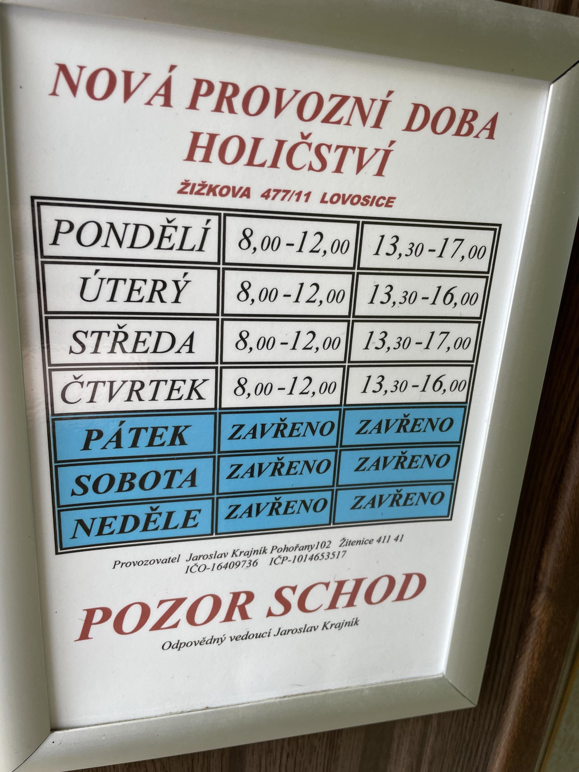 Holičství Krajník foto 2