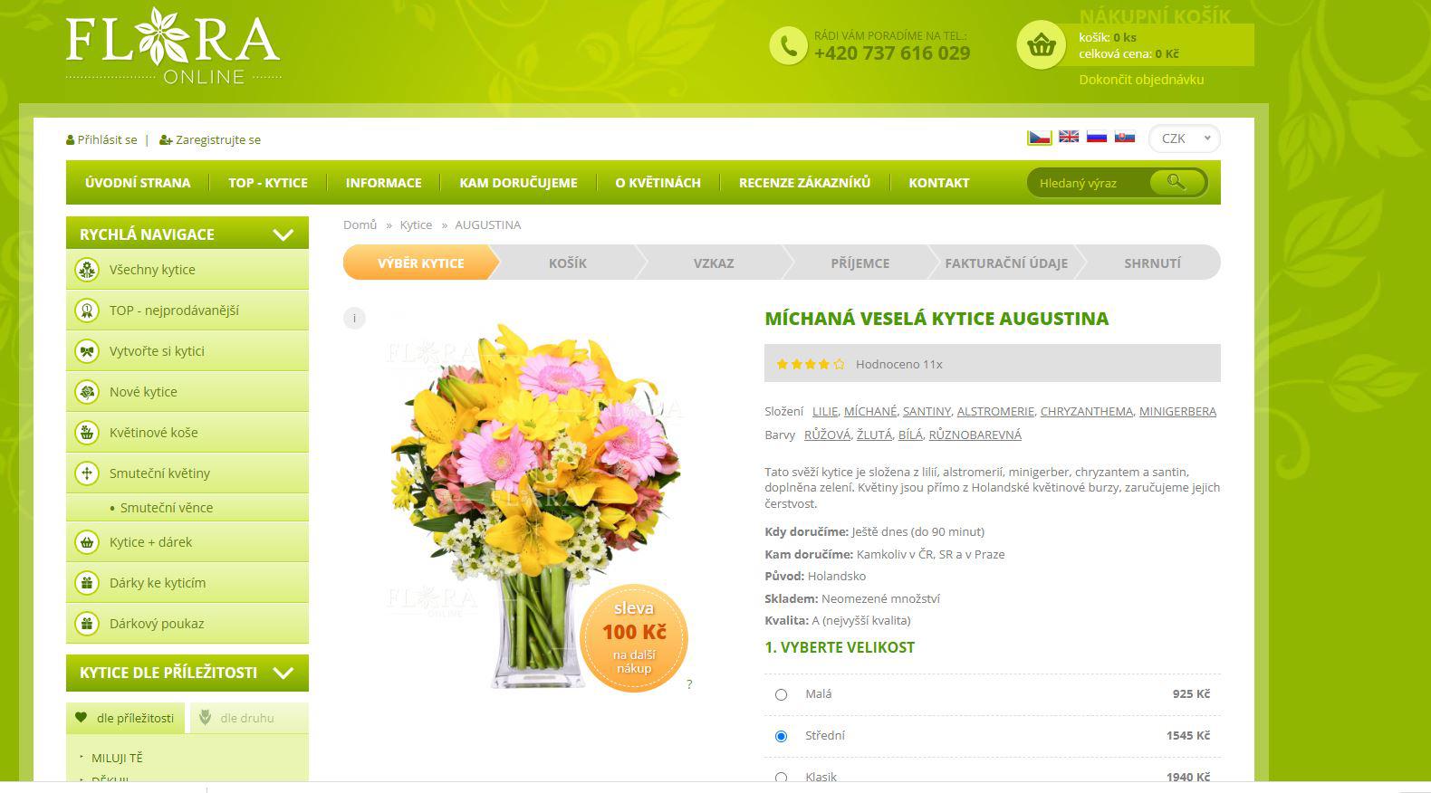 Flora online - rozvoz květin v ČR foto 6