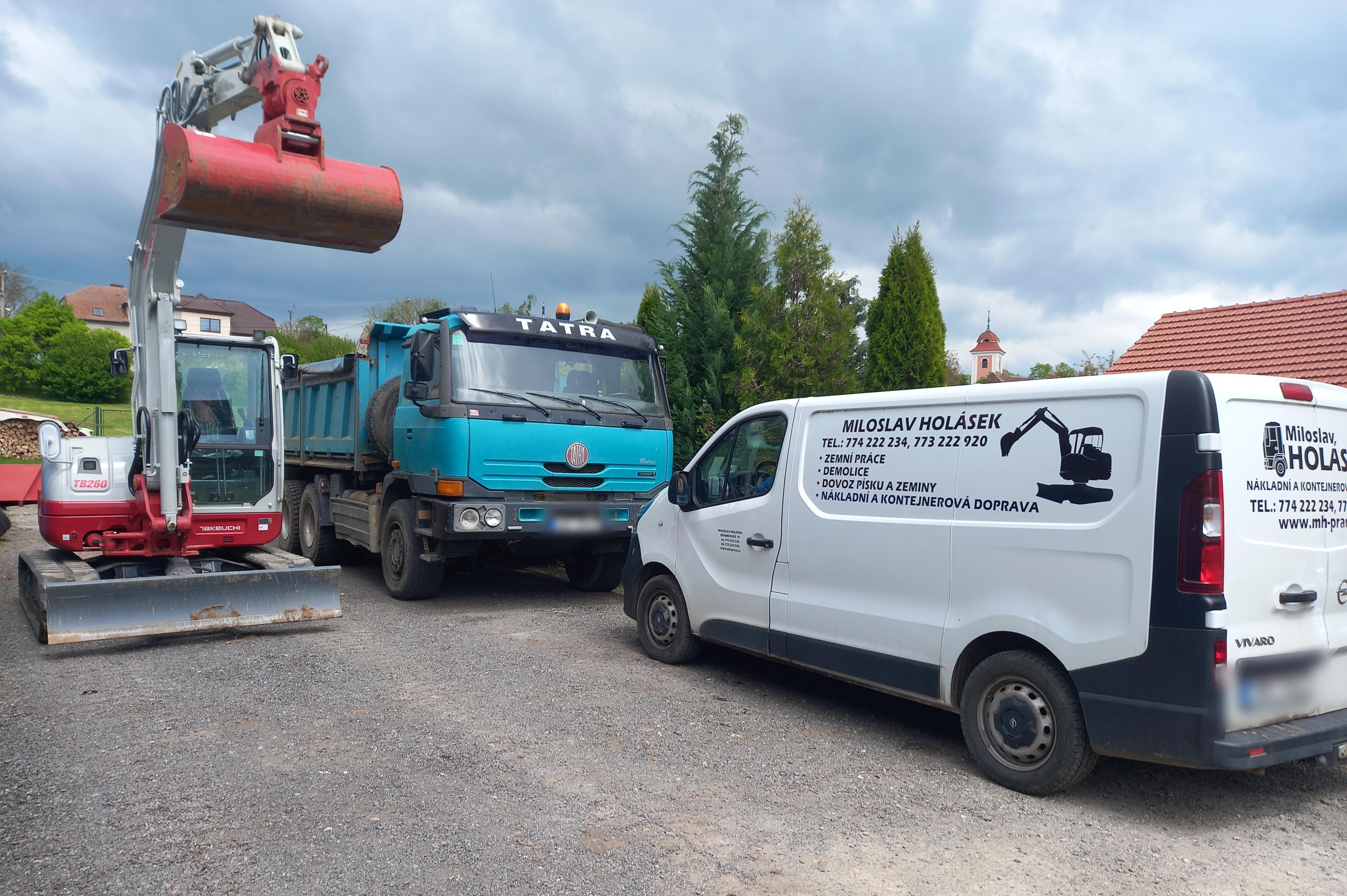 Miloslav Holásek - Zemní a výkopové práce, autodoprava