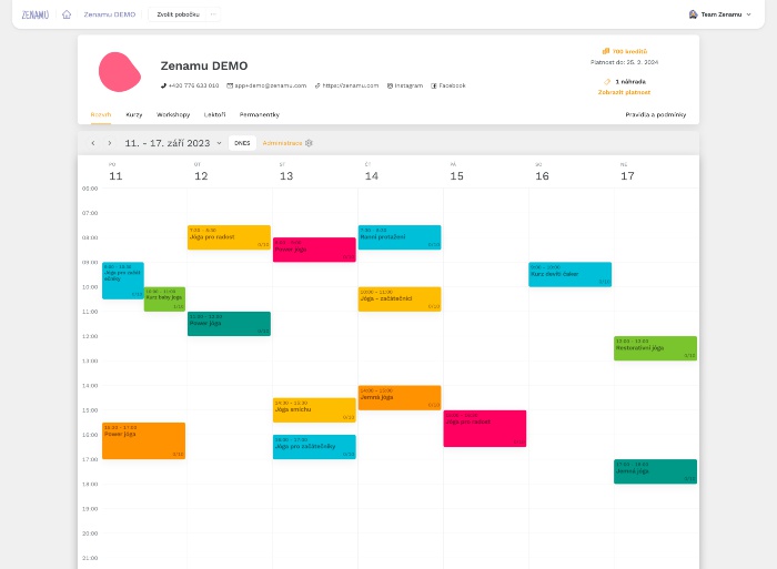 Zenamu - rezervační systém foto 3