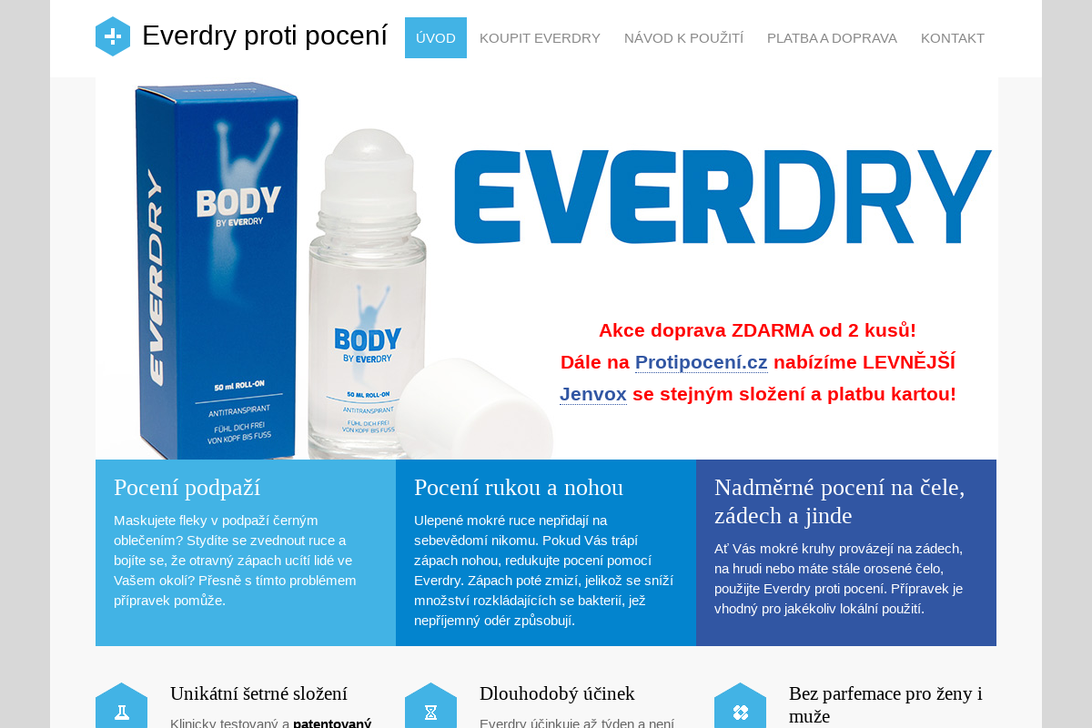 Everdry proti pocení
