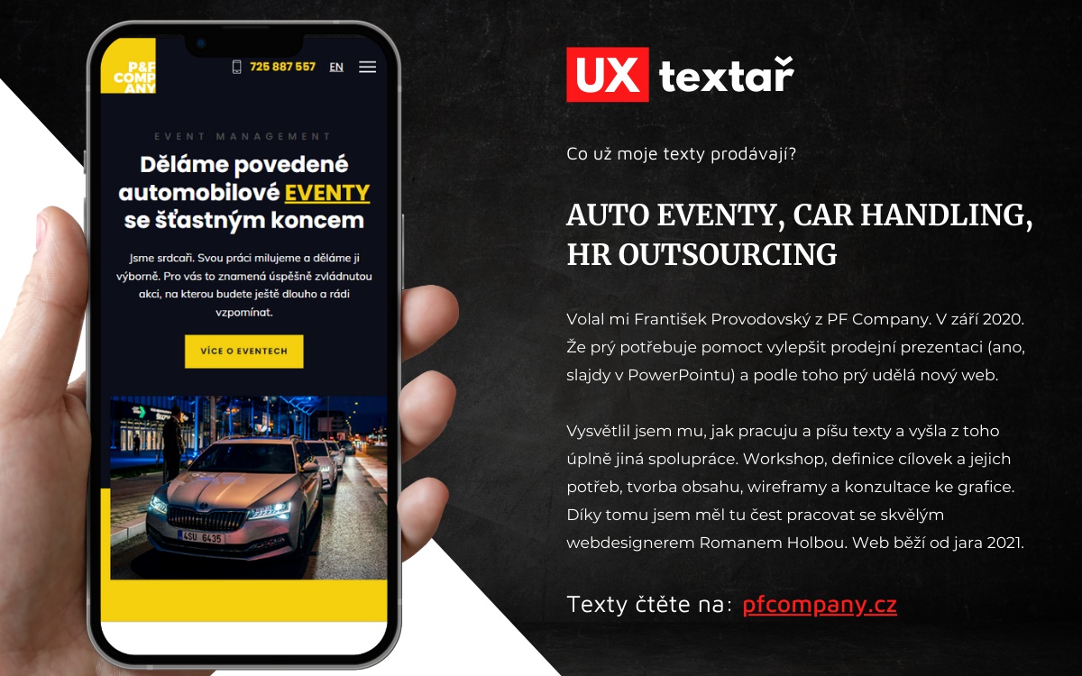 UX textař Adam Vrána – copywriting, tvorba webu, marketing foto 5