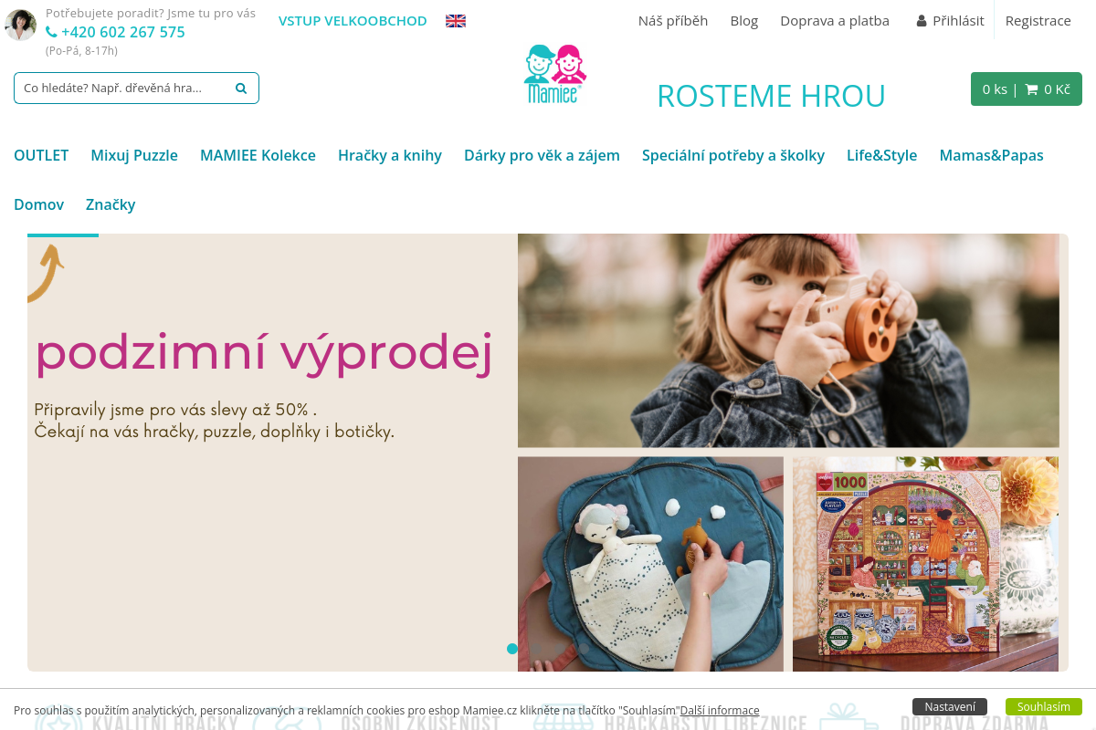 Mamiee Hračkářství a velkoobchod hraček a puzzle