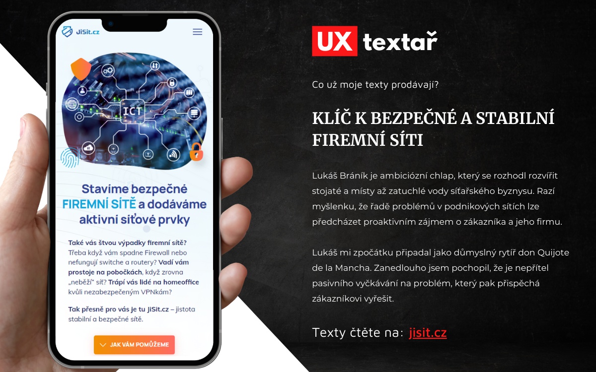 UX textař Adam Vrána – copywriting, tvorba webu, marketing foto 4
