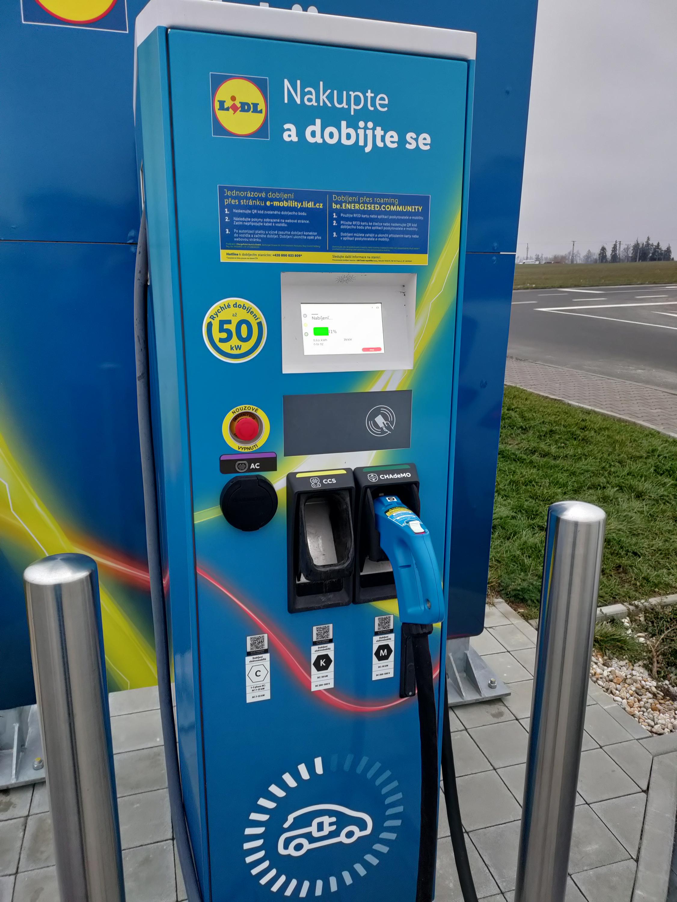 Nabíjecí stanice Lidl foto 2