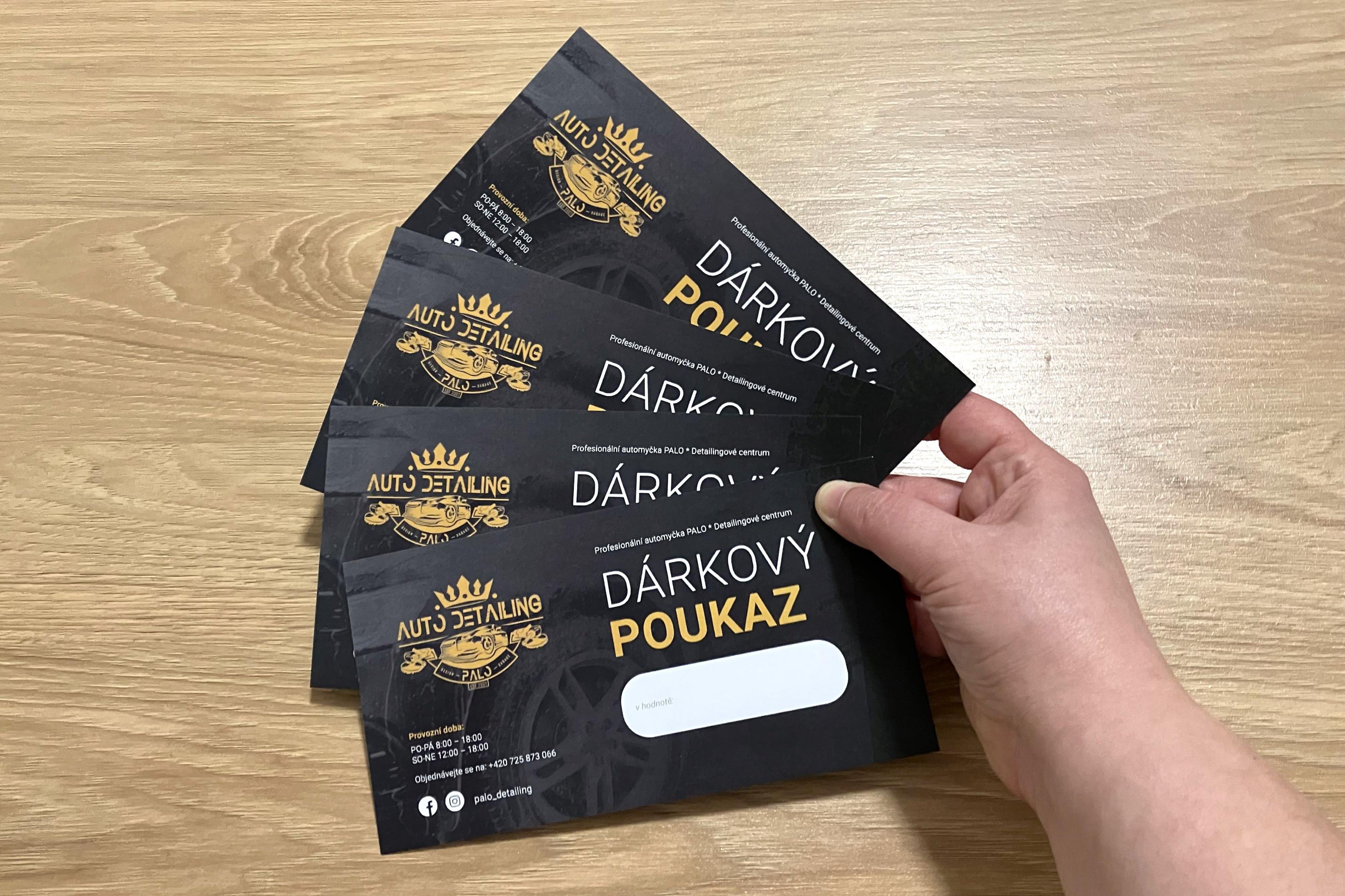 Dárkové vouchery nejen na mytí vozu