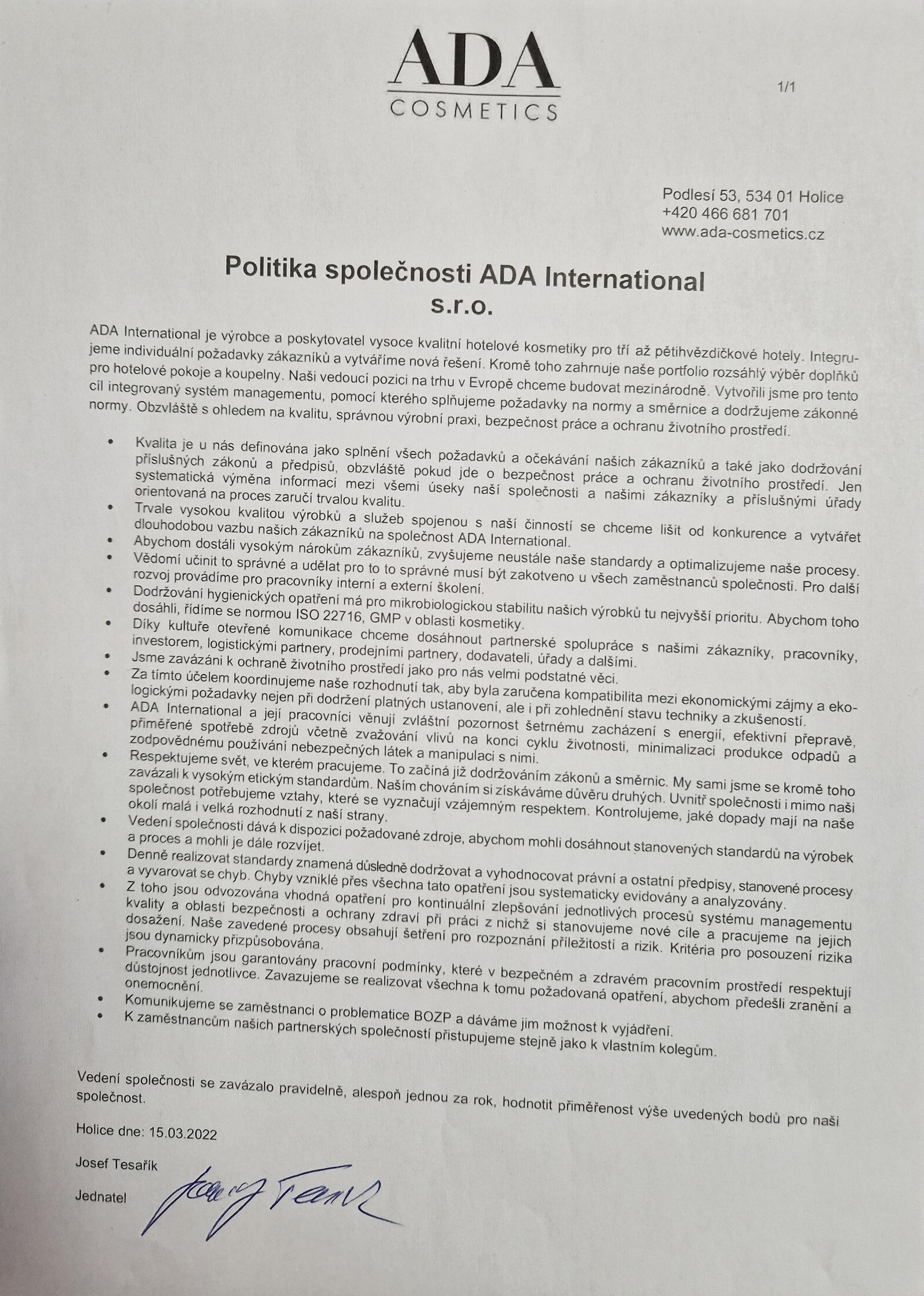 ADA International s.r.o foto 5