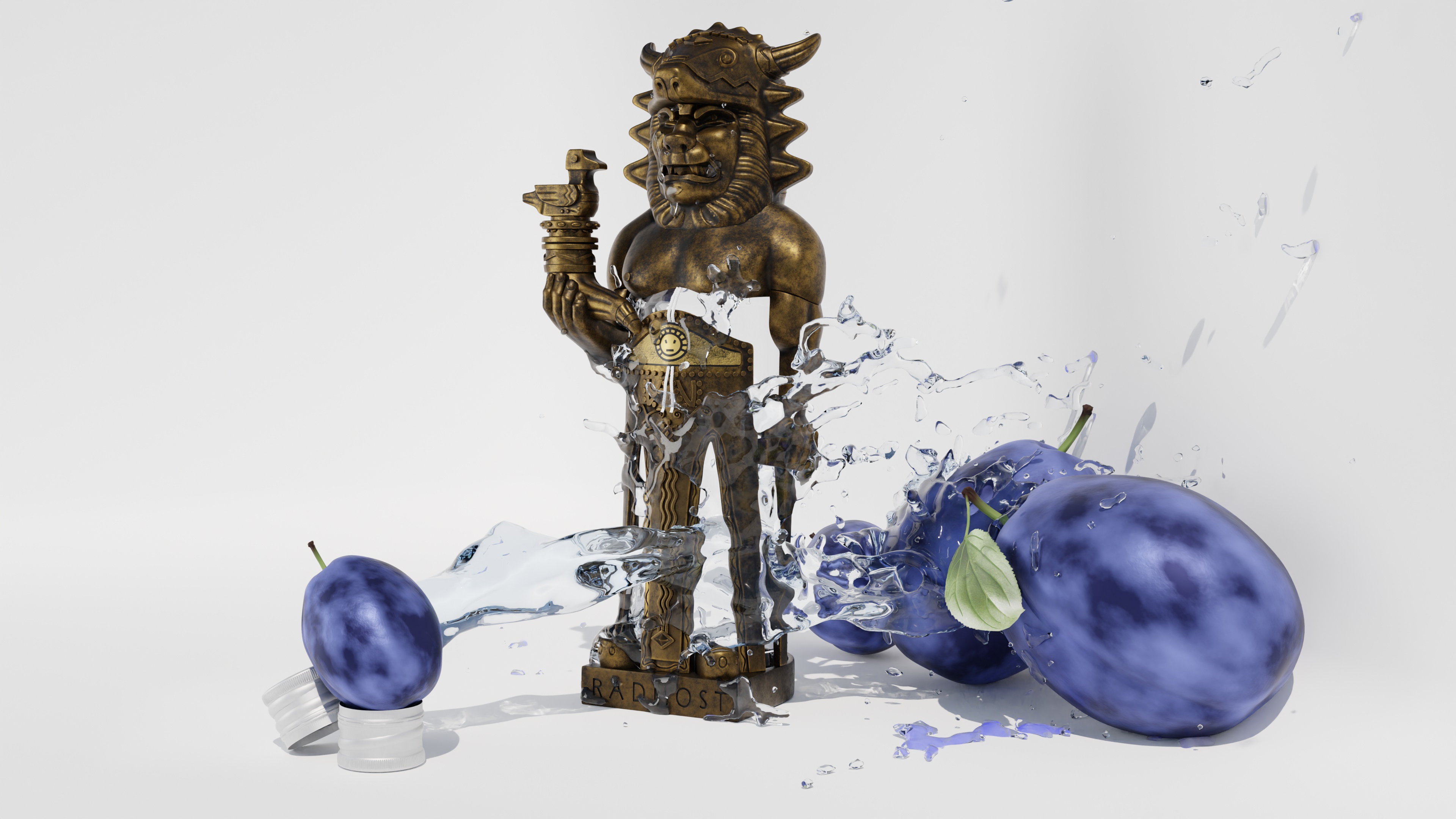 Socha Radegasta - Radegast - láhev foto 2