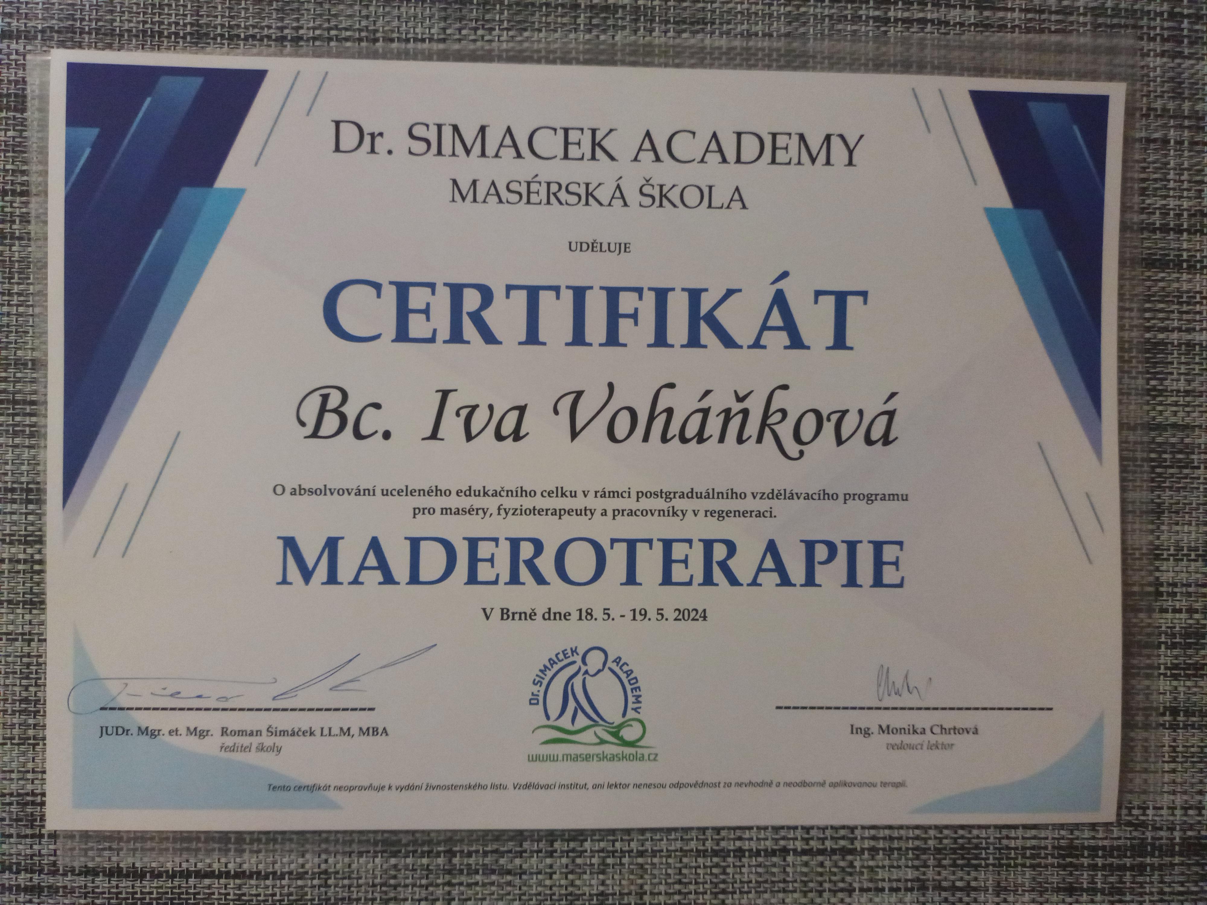 Rekondiční masáže - Bc. Iva Voháňková foto 5