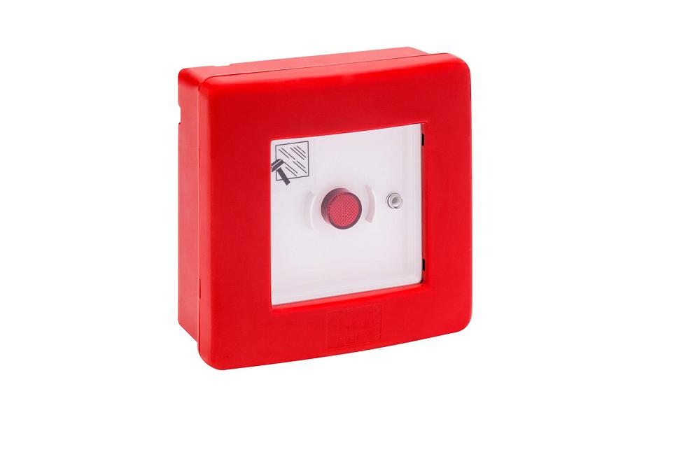 Nouzové tlačítko požární s podsvětleným tlačítkem