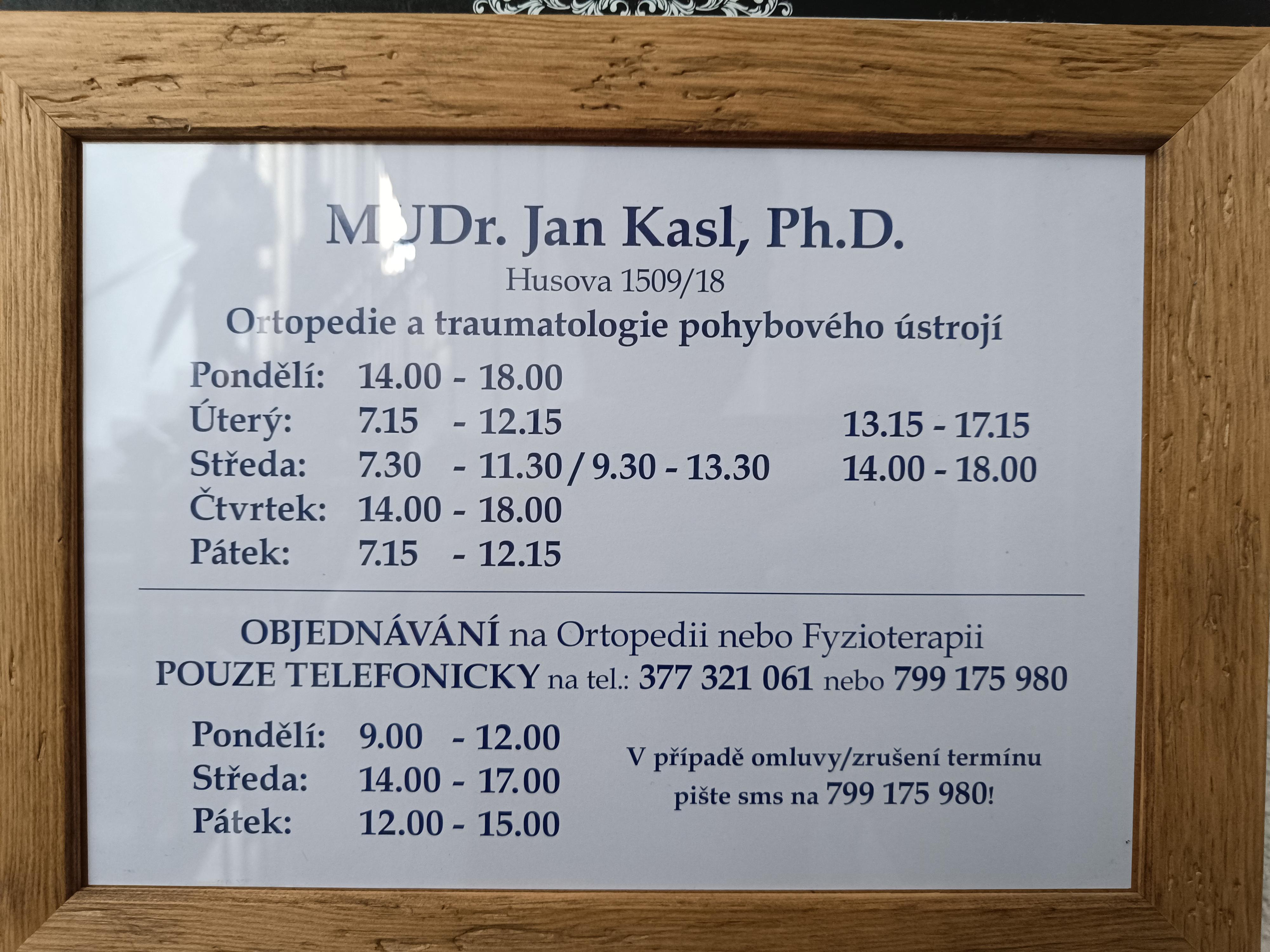MUDr. Jan Kasl, Ph.D. foto 1